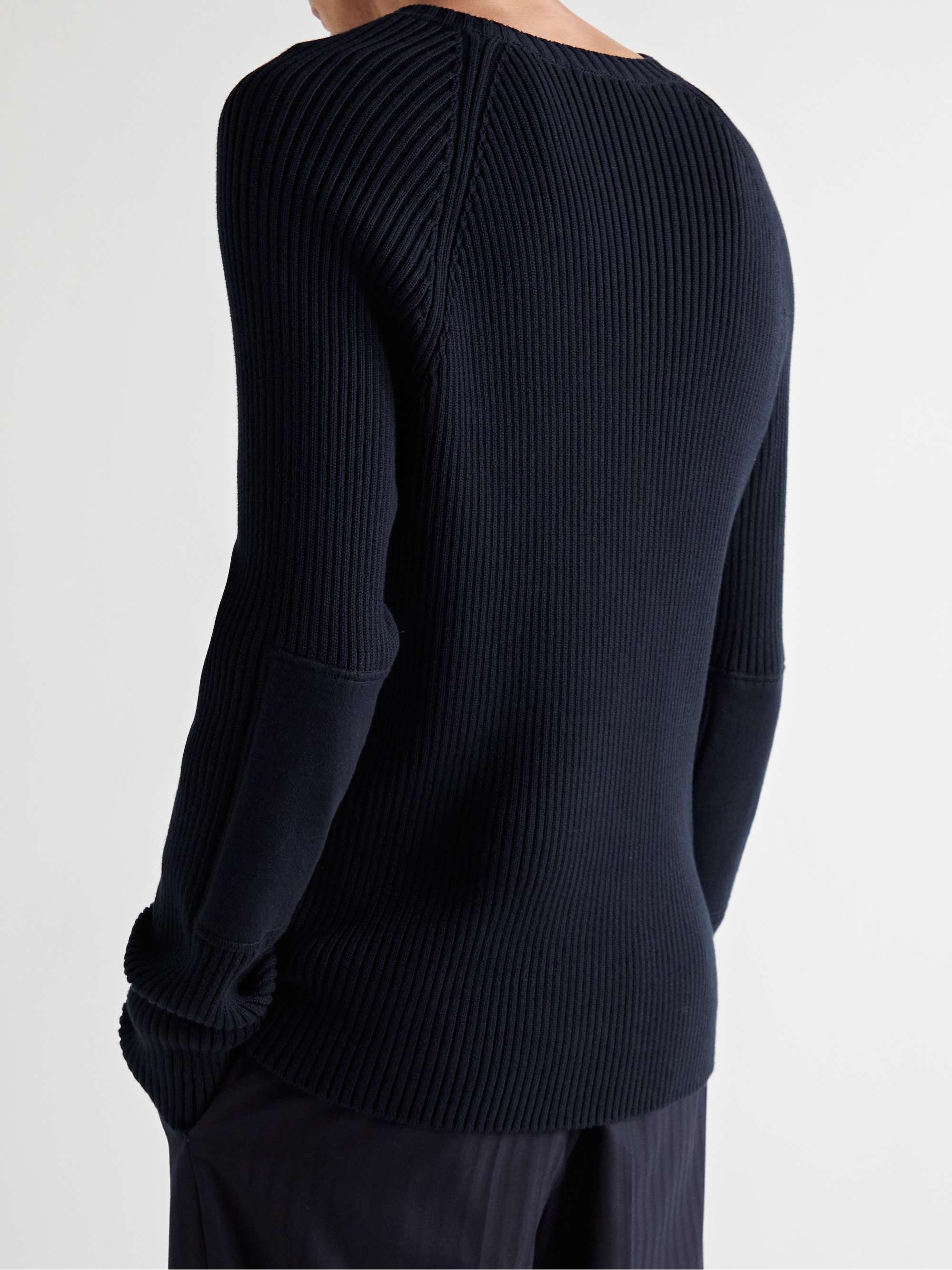 THE ROW Tomas Slim-Fit Ribbed Cotton Sweater