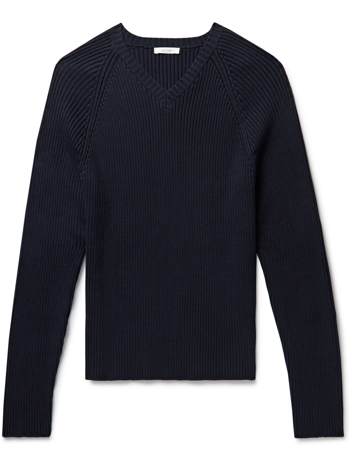 THE ROW TOMAS SLIM-FIT RIBBED COTTON SWEATER