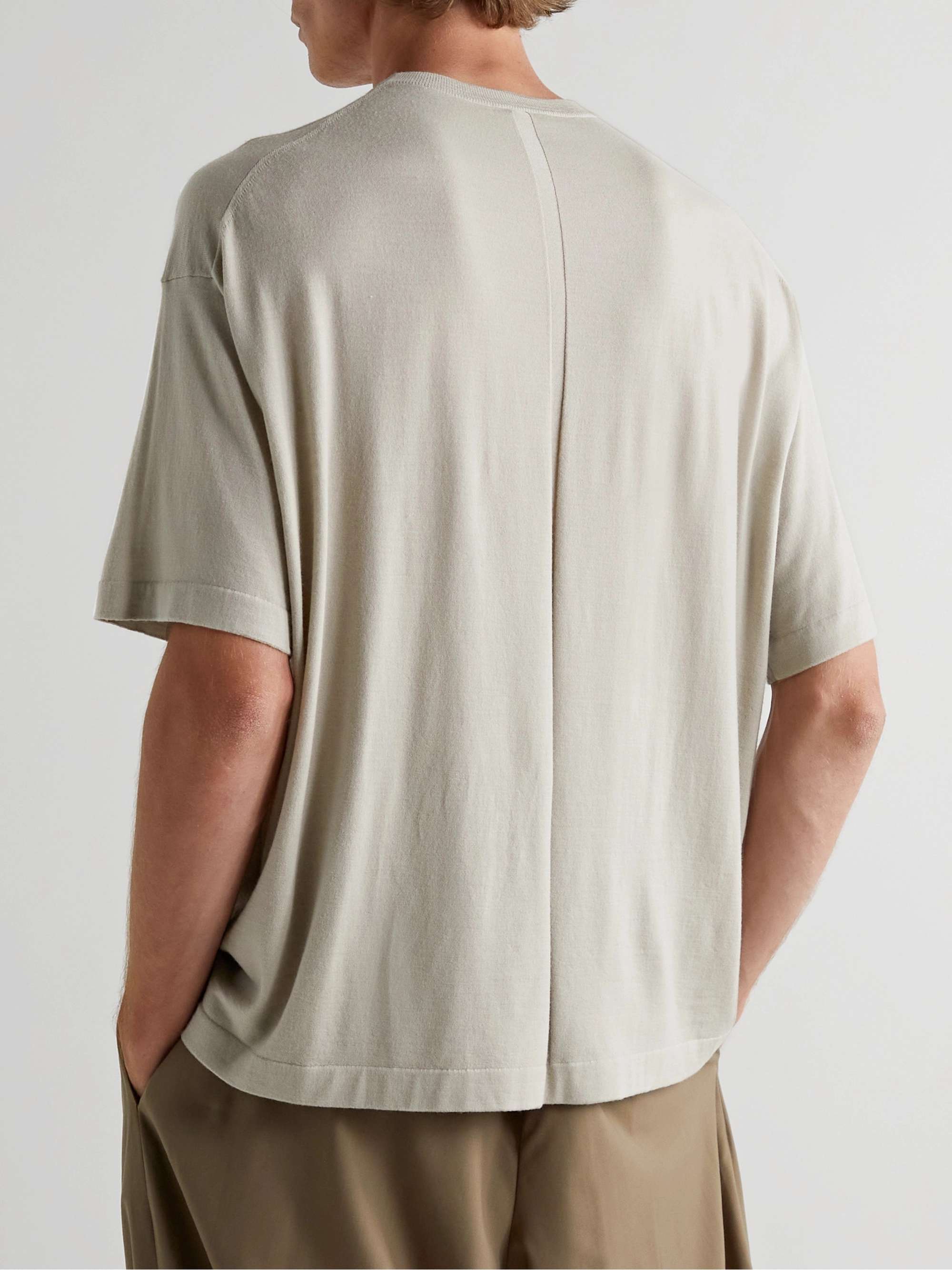 THE ROW Dlomu Wool-Jersey T-Shirt