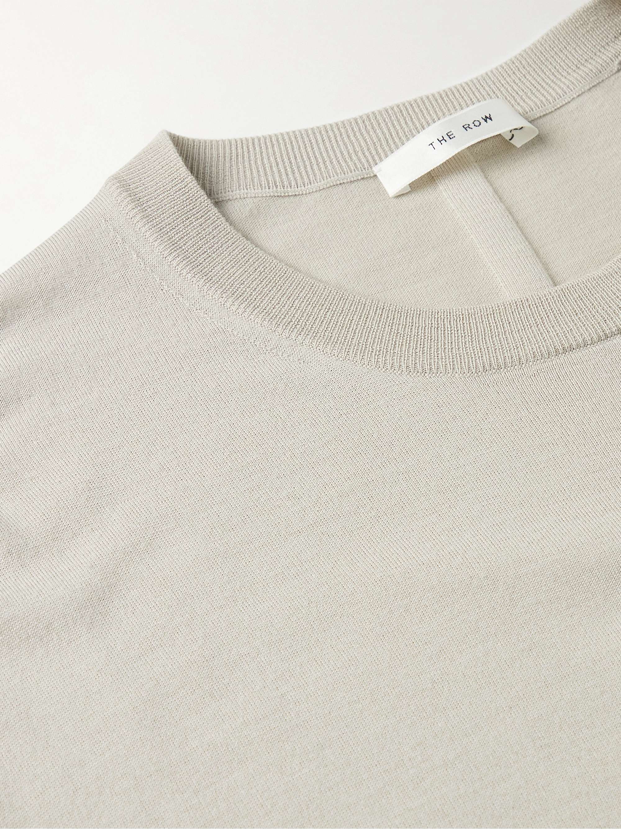 THE ROW Dlomu Wool-Jersey T-Shirt