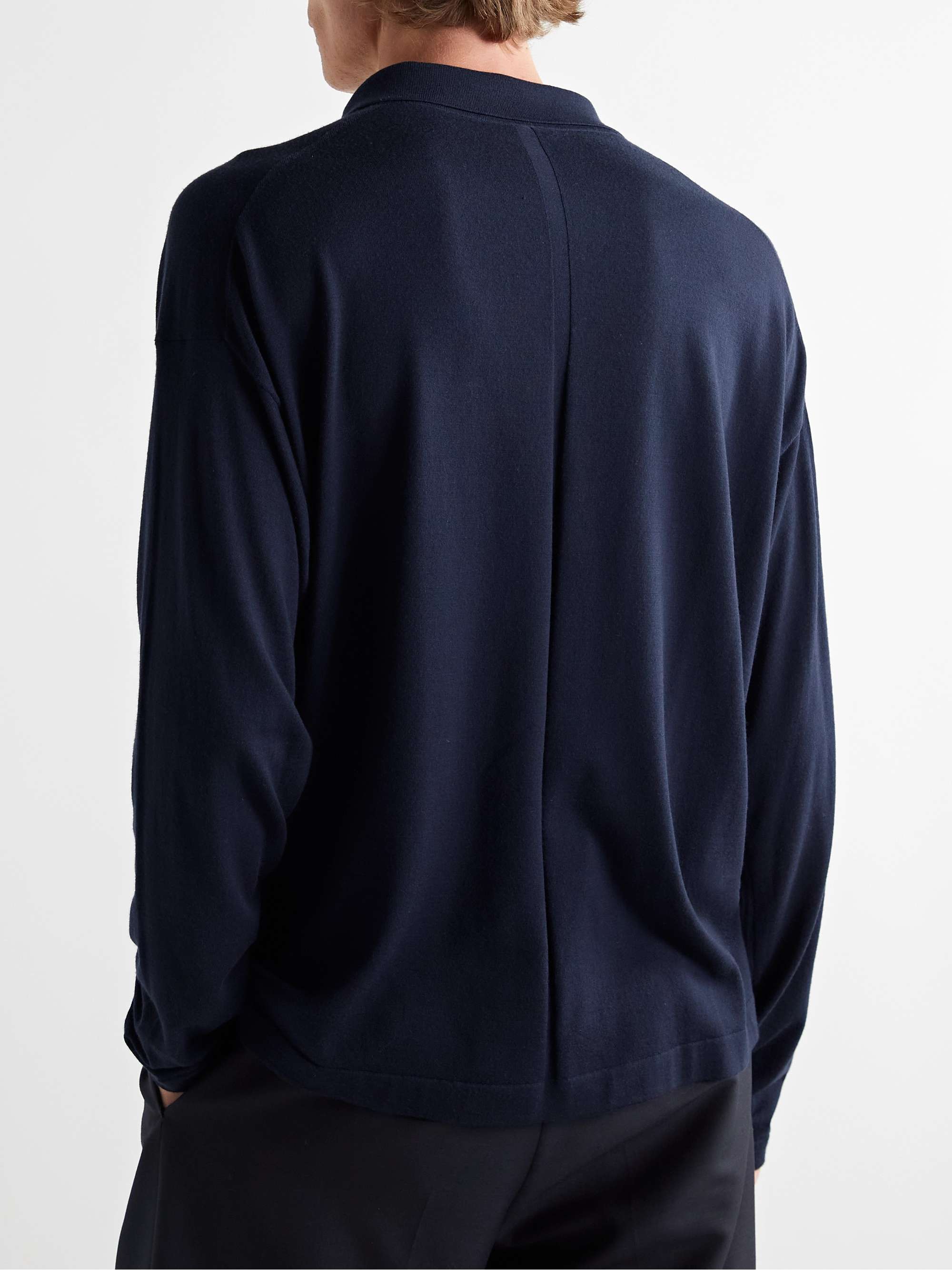 THE ROW Djon Wool Polo Shirt