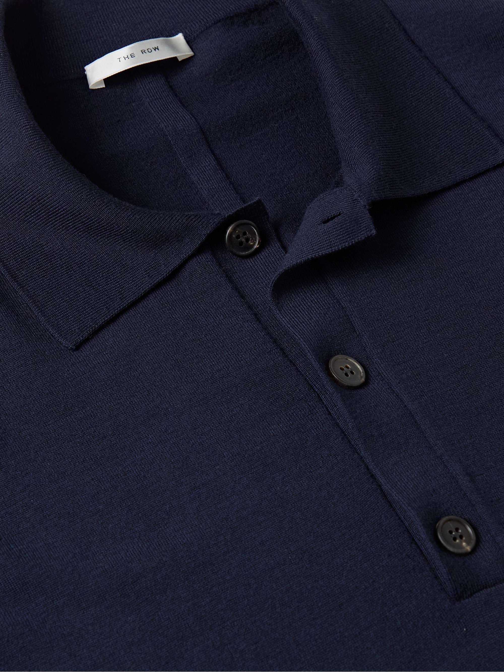 THE ROW Djon Wool Polo Shirt