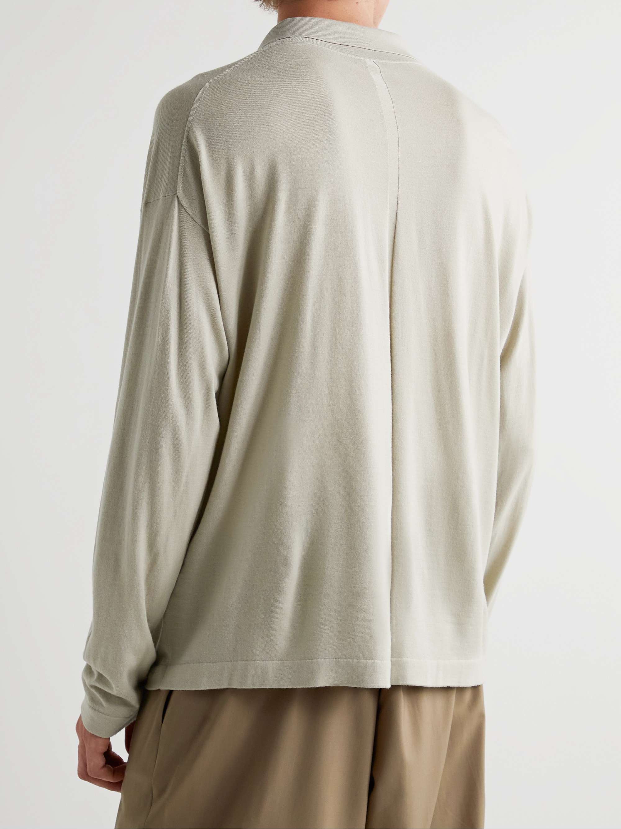 THE ROW Djon Wool Polo Shirt