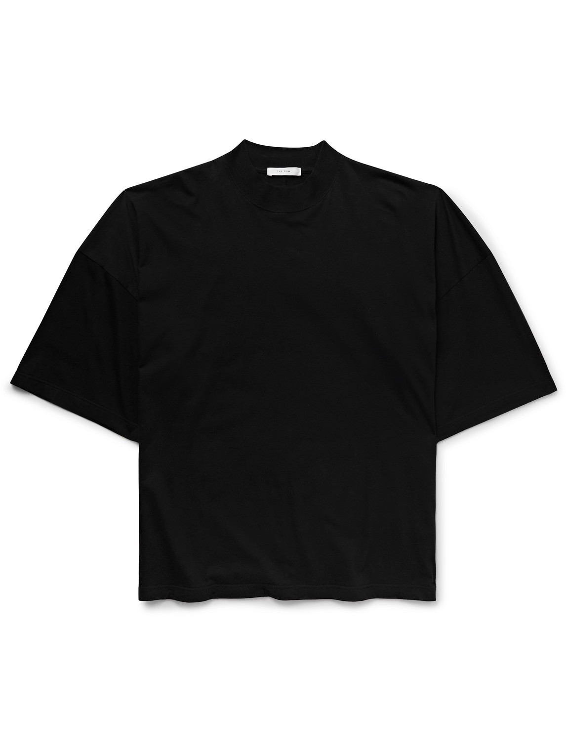 The Row Luke Cotton T-shirt In Black
