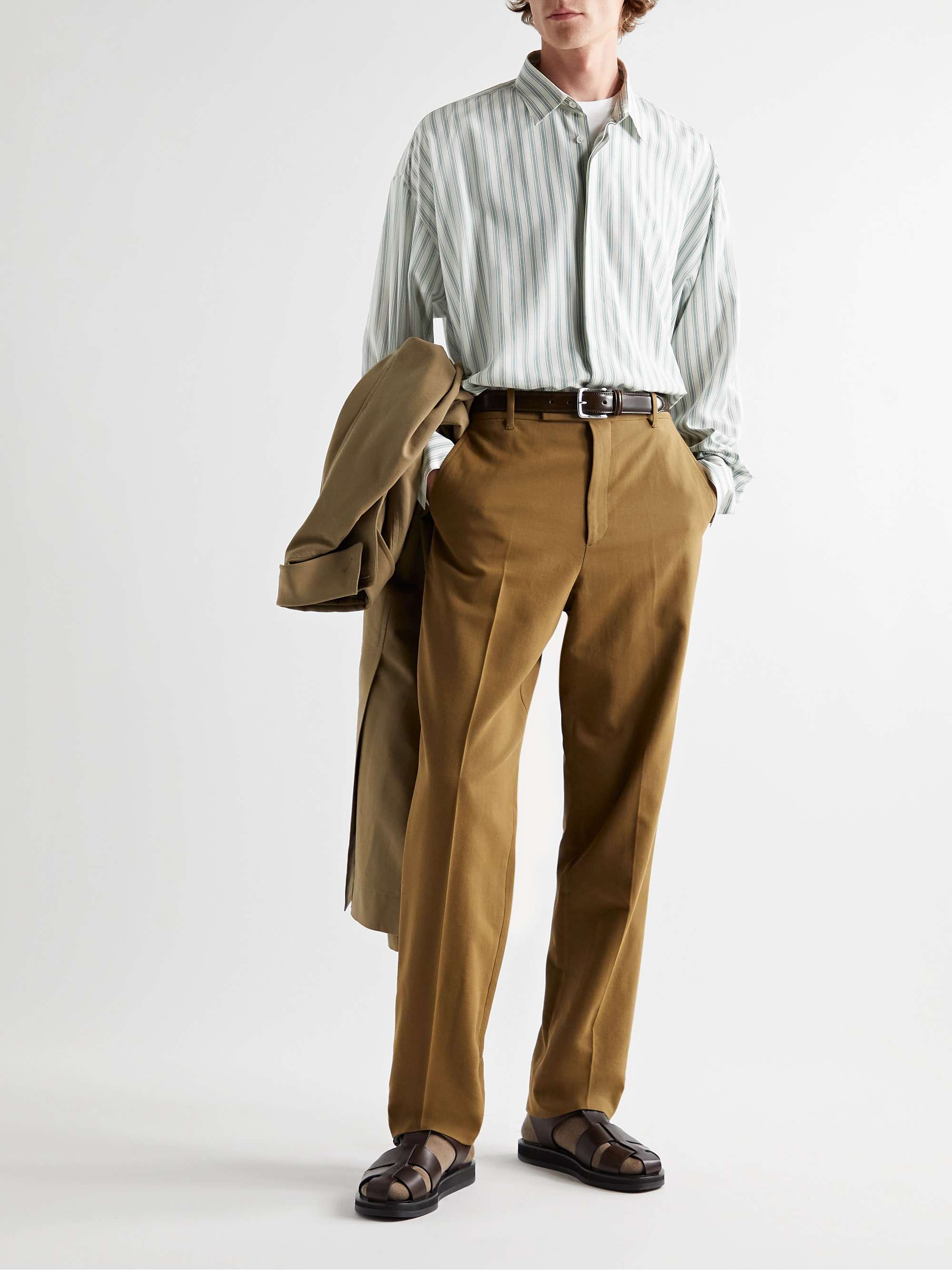 Sisco Striped Silk Shirt