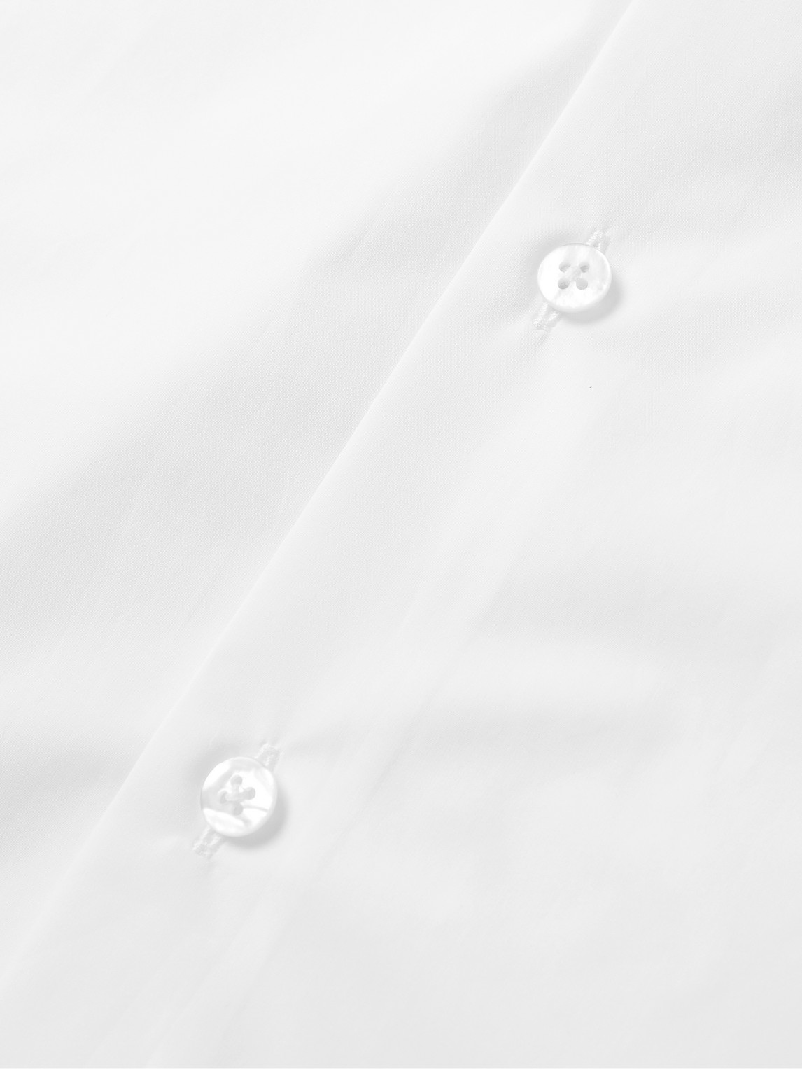 The Row Lukre Oversized Cotton-poplin Shirt In White