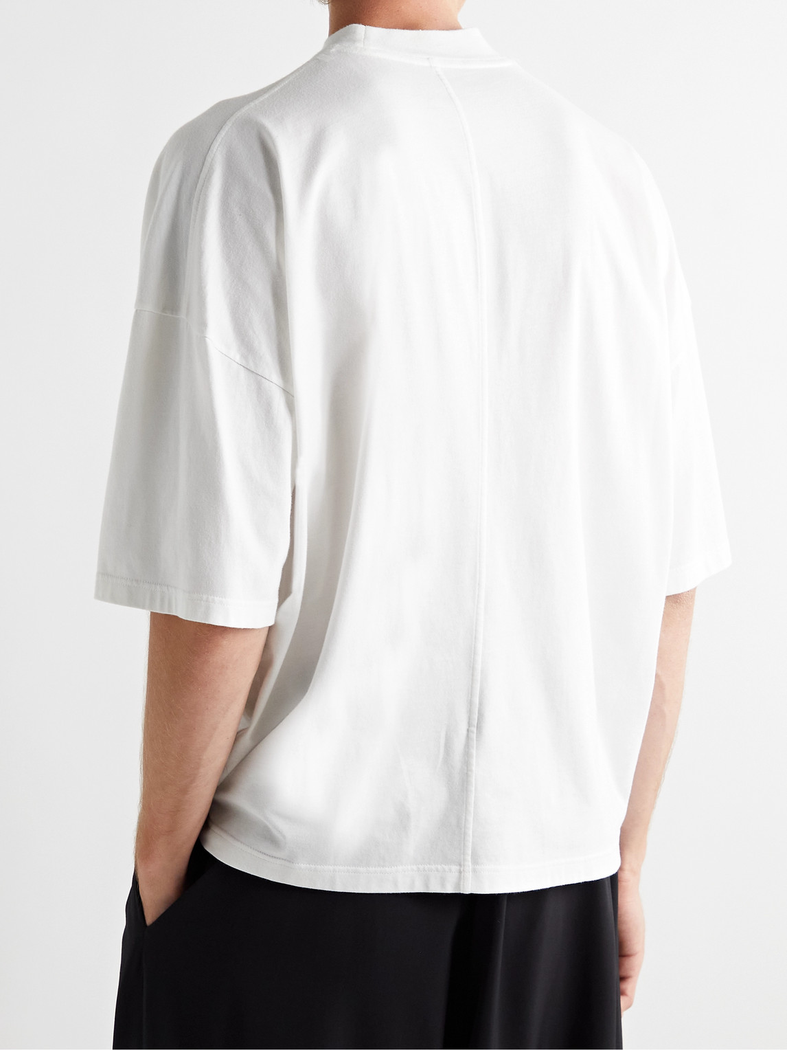 The Row Dustin Cotton-jersey T-shirt In White
