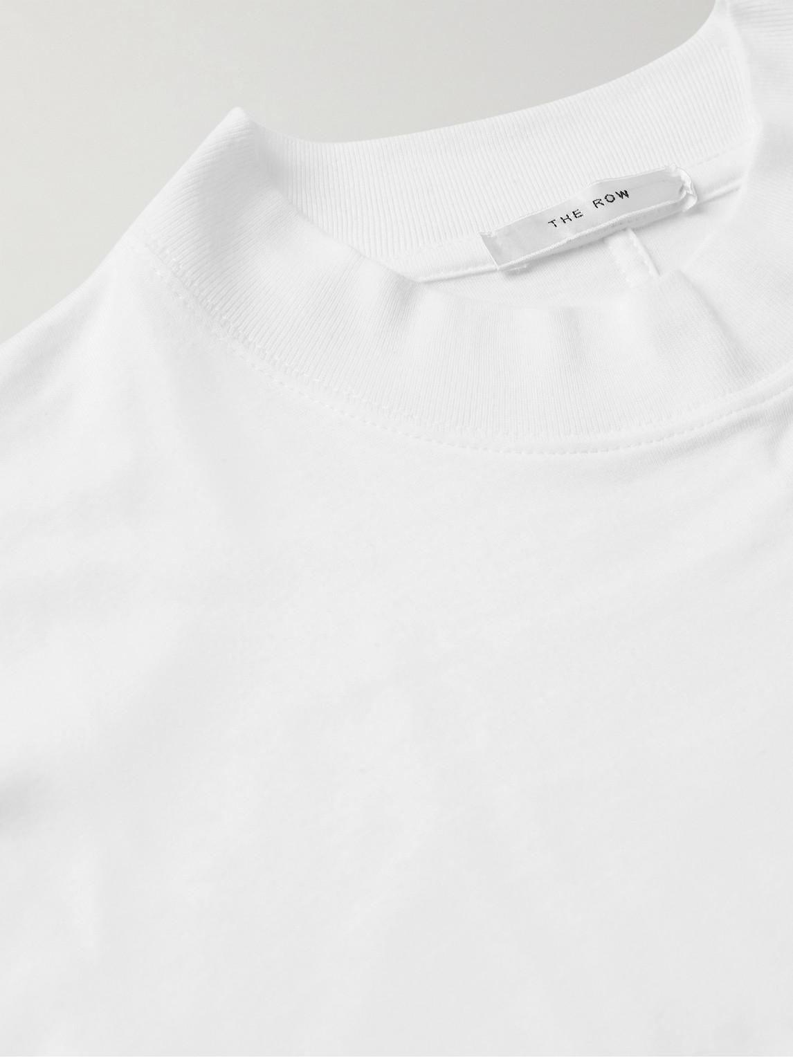The Row Dustin Cotton-jersey T-shirt In White