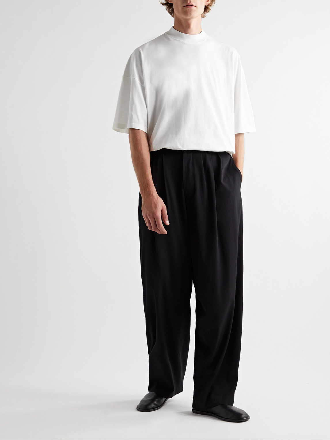 The Row Dustin Cotton-jersey T-shirt In White