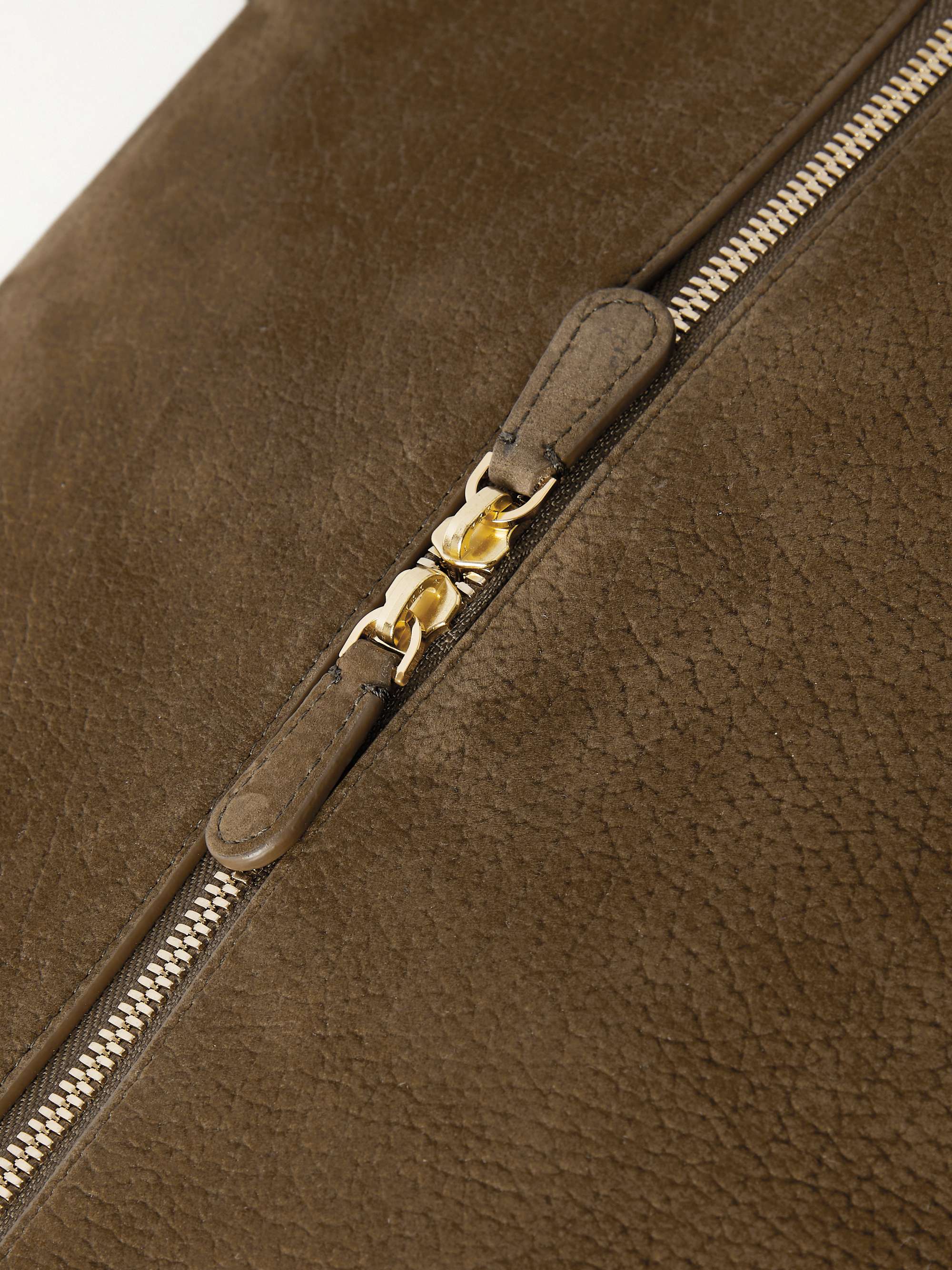 THE ROW Gio Duffle Leather Weekend Bag