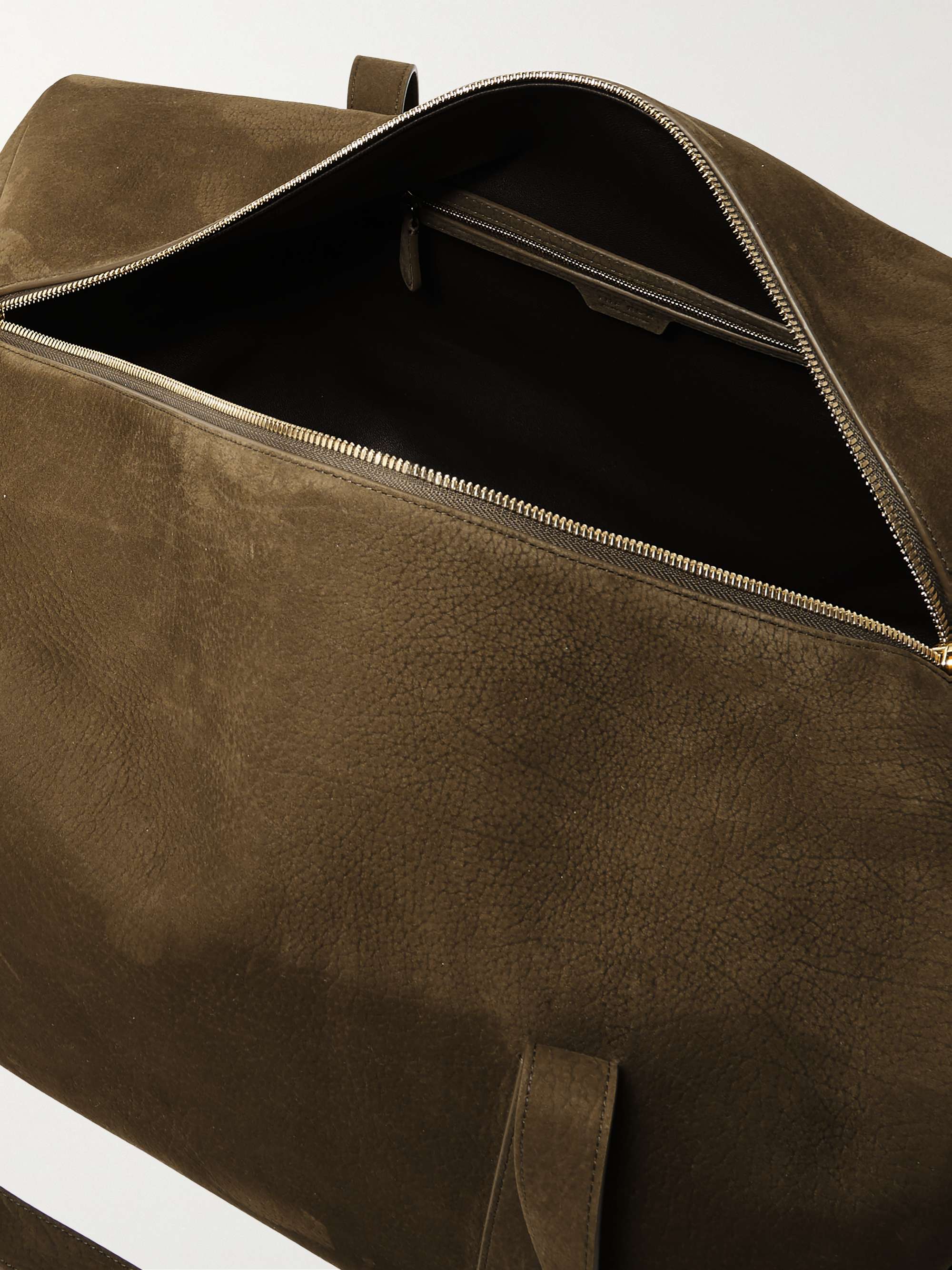 THE ROW Gio Duffle Leather Weekend Bag