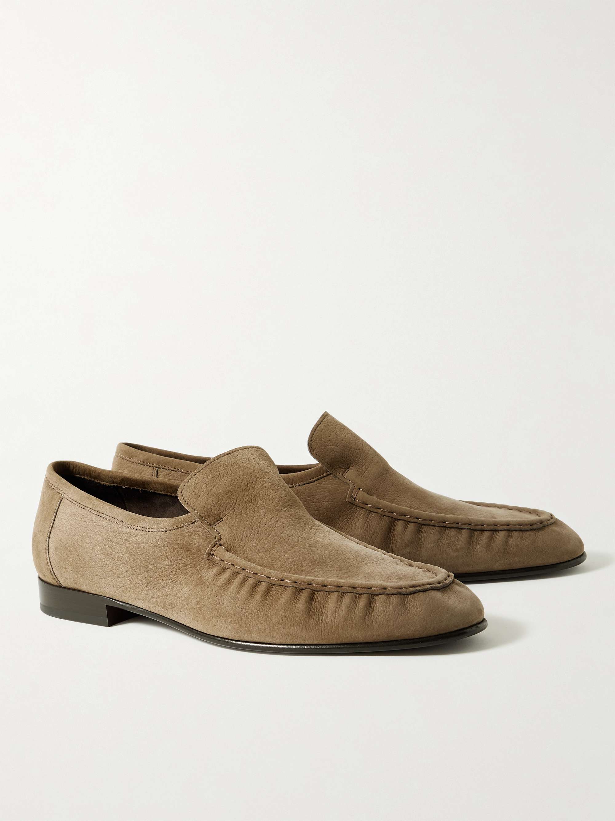 THE ROW Emerson Loafers aus Nubukleder