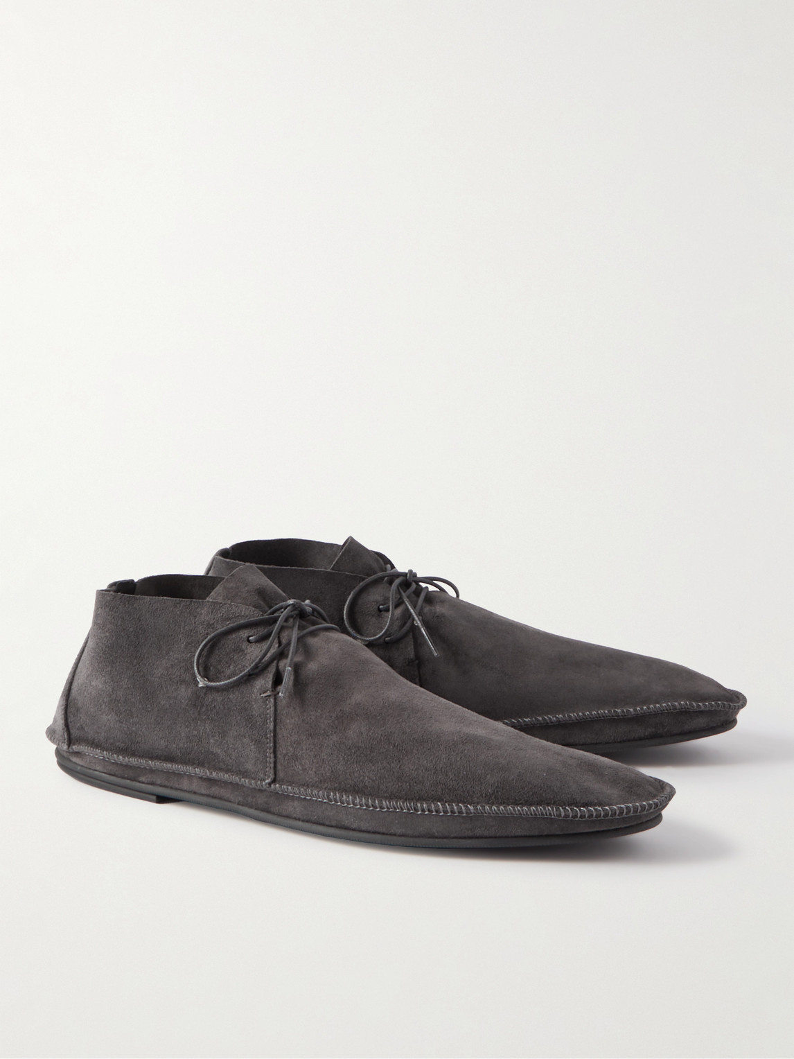 Shop The Row Tyler Suede Chukka Boots In Gray