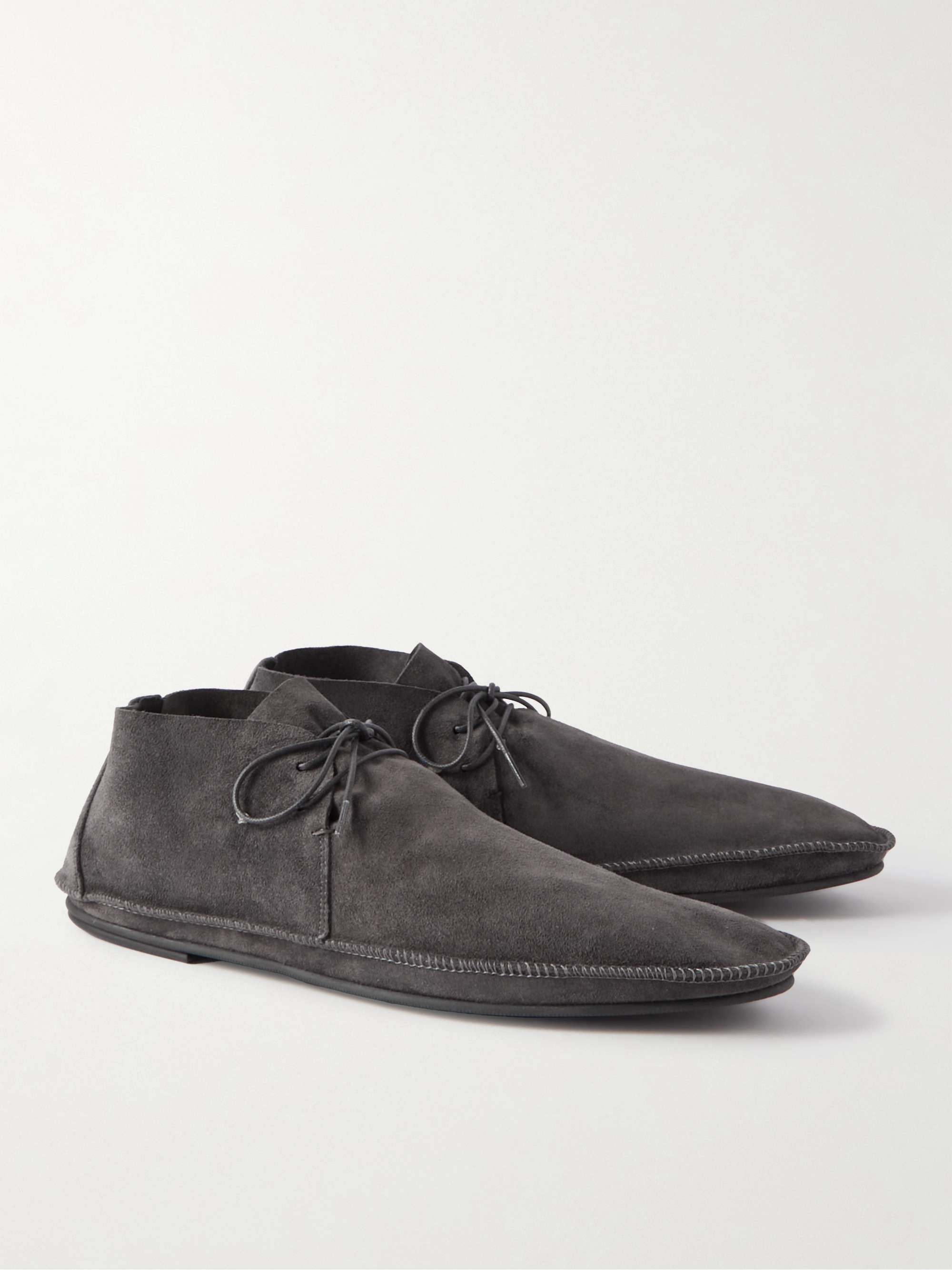 THE ROW Tyler Suede Loafers