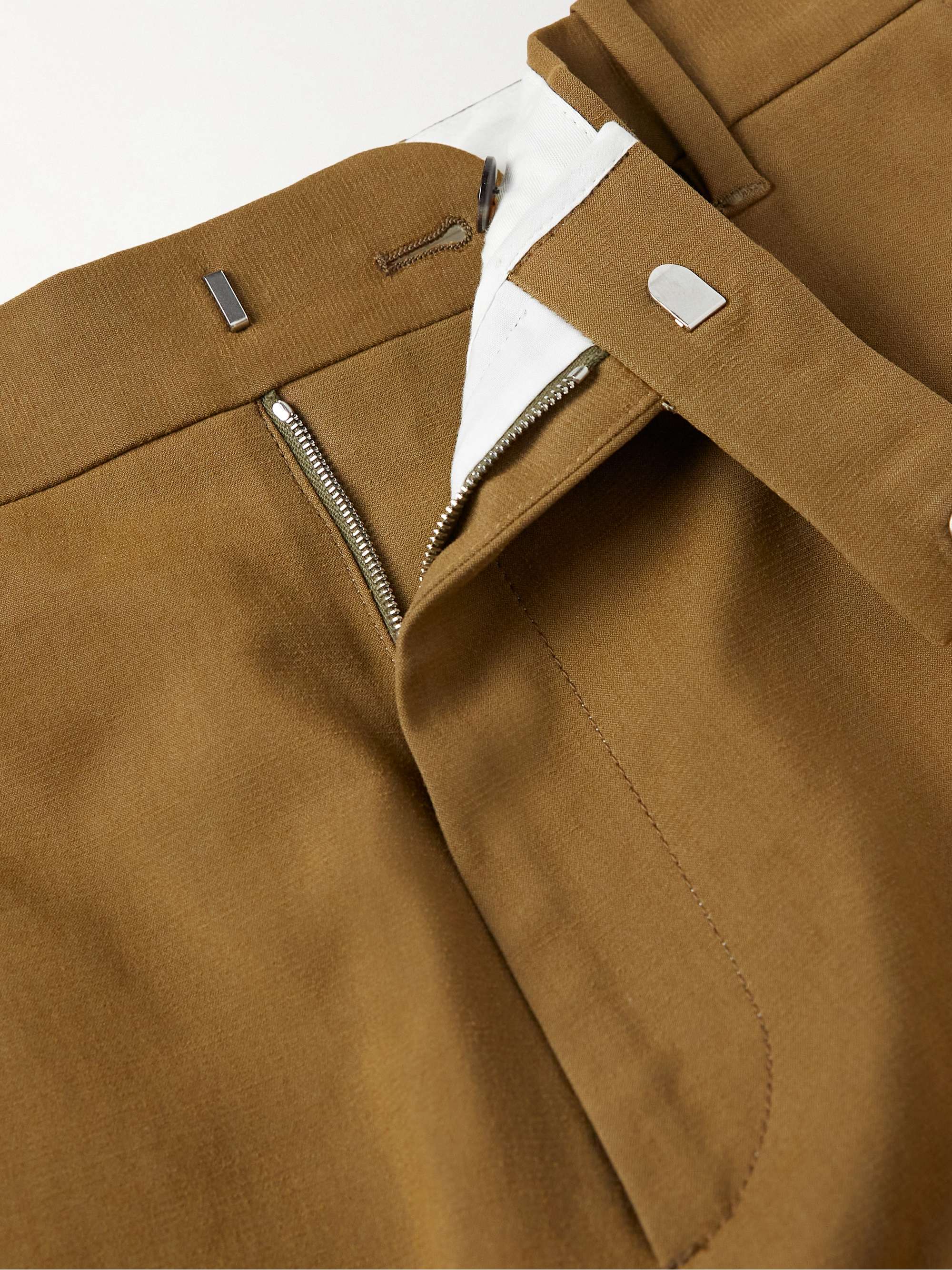 THE ROW Elijah Straight-Leg Cotton and Silk-Blend Trousers