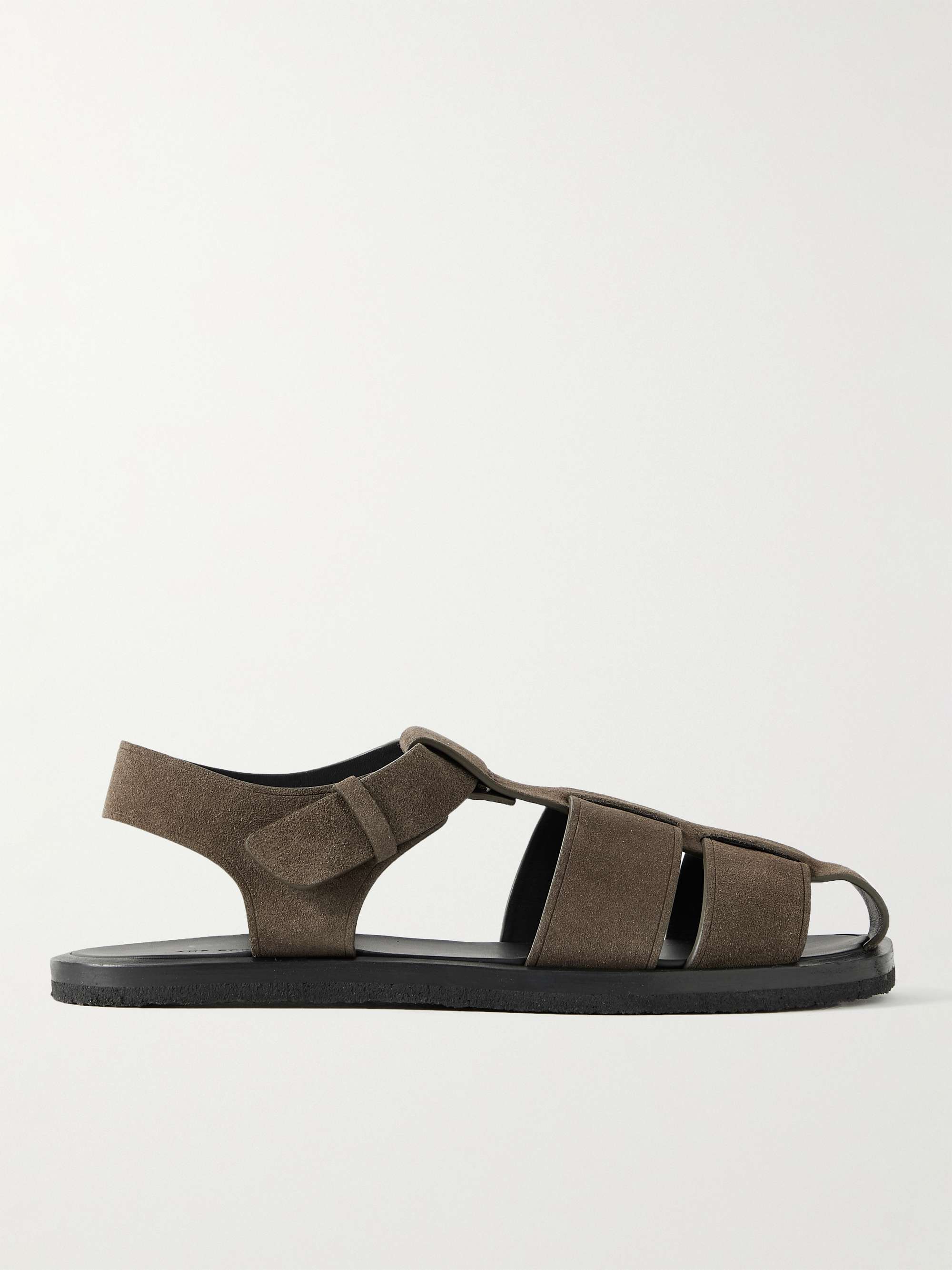 THE ROW Fisherman Suede Sandals