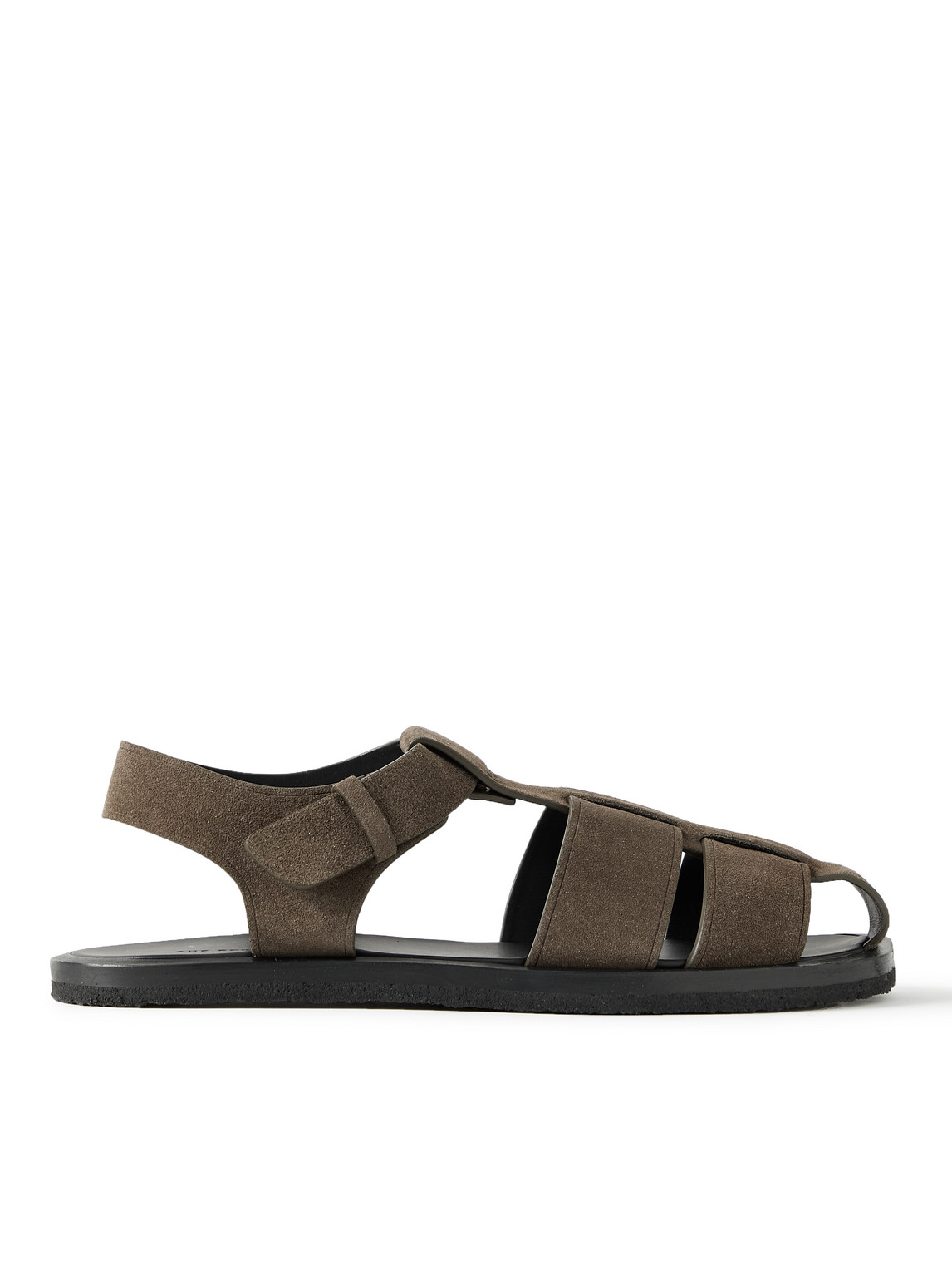 THE ROW FISHERMAN SUEDE SANDALS