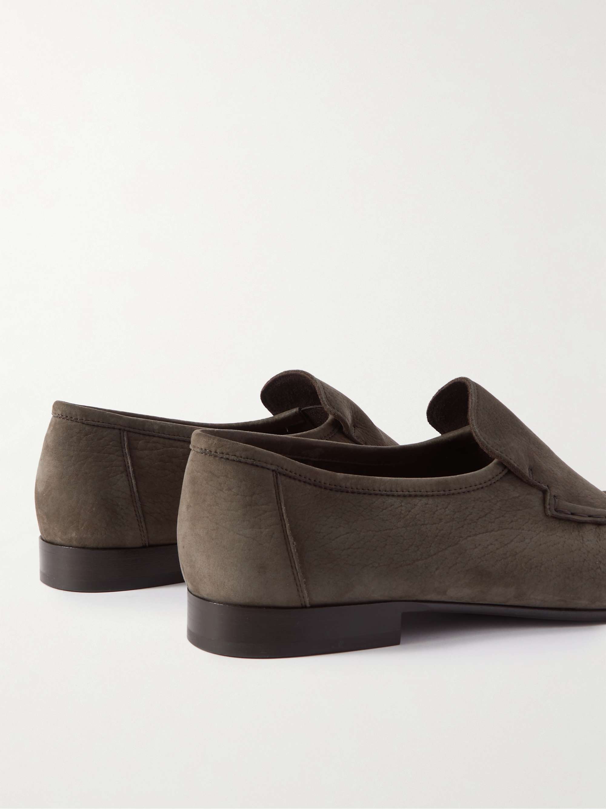 THE ROW Emerson Nubuck Loafers