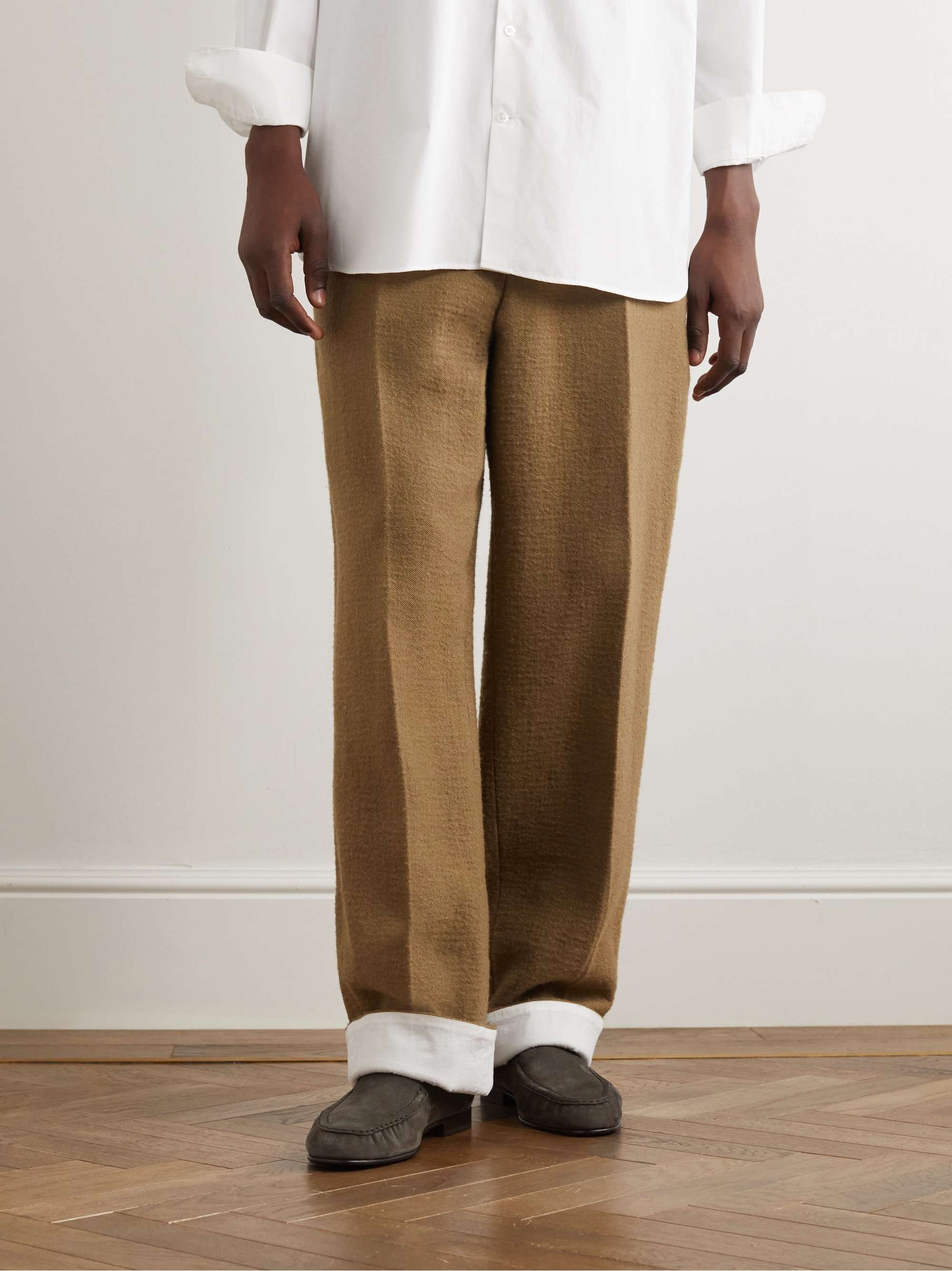 THE ROW Emerson Nubuck Loafers