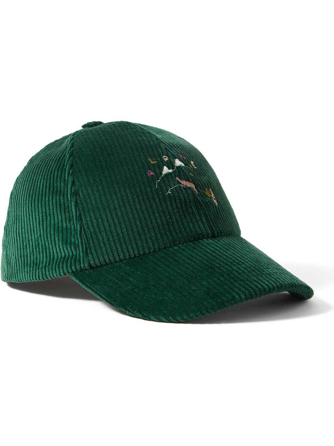 Embroidered Cotton-Corduroy Baseball Cap