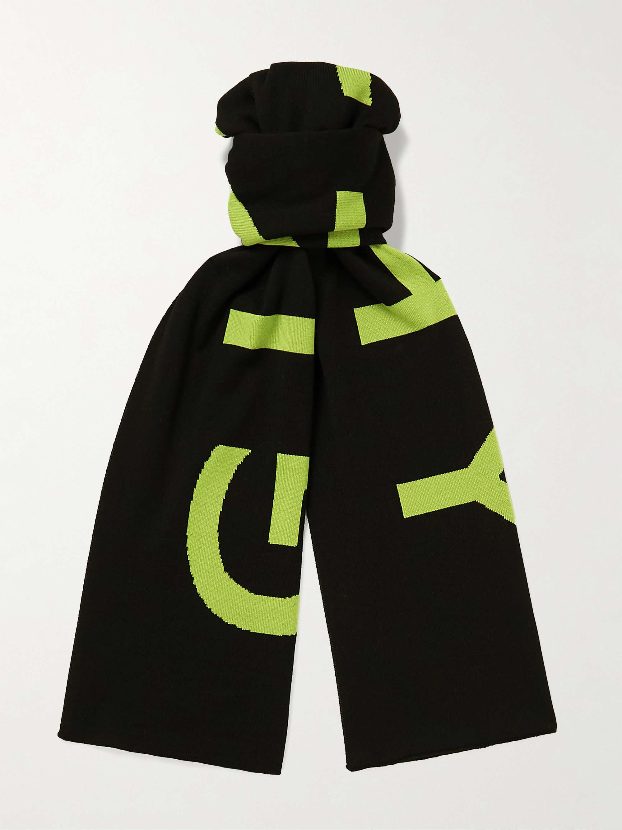 Givenchy Logo-Jacquard Wool Scarf