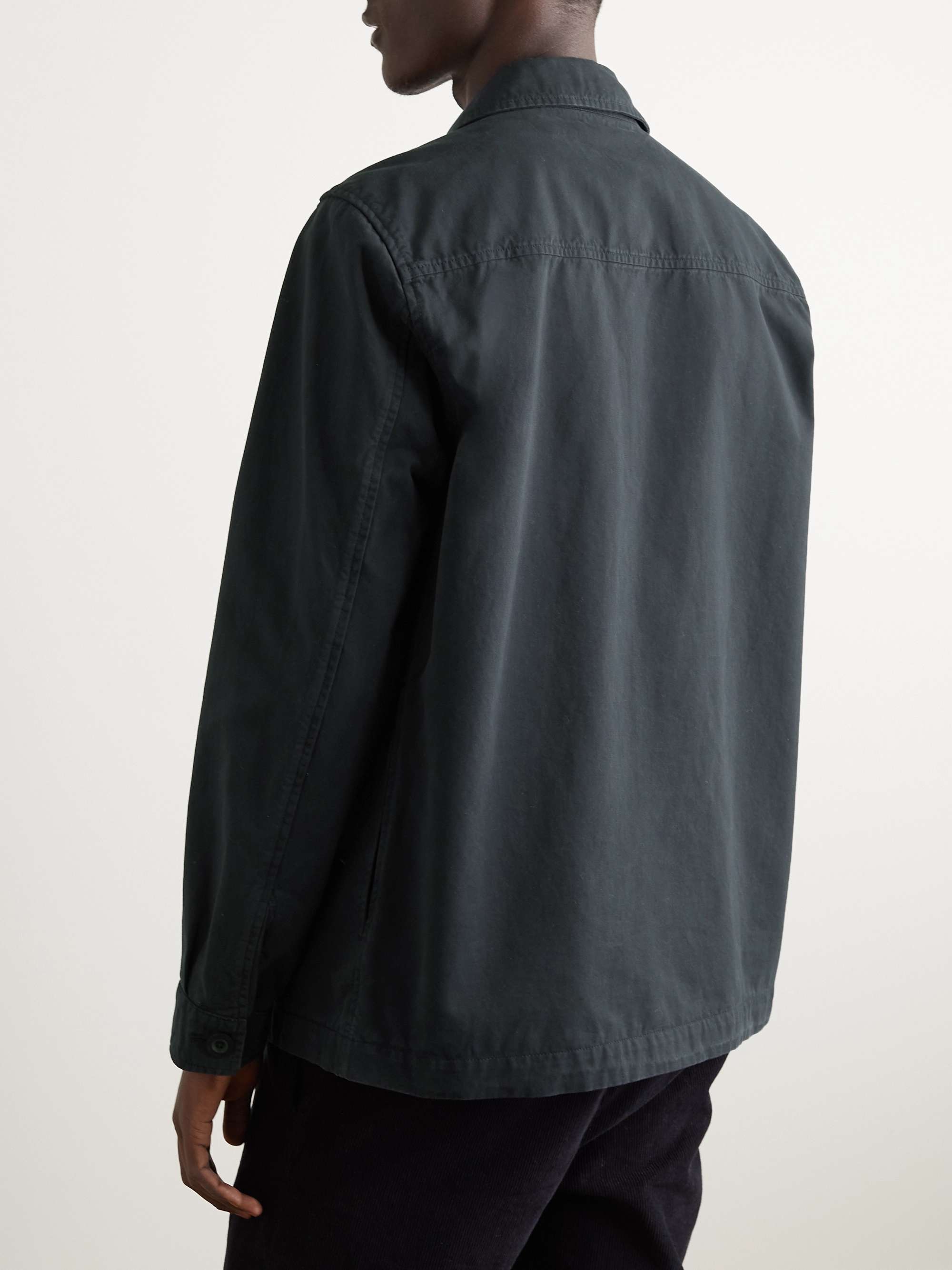 MR P. Garment-Dyed Cotton Overshirt for Men | MR PORTER