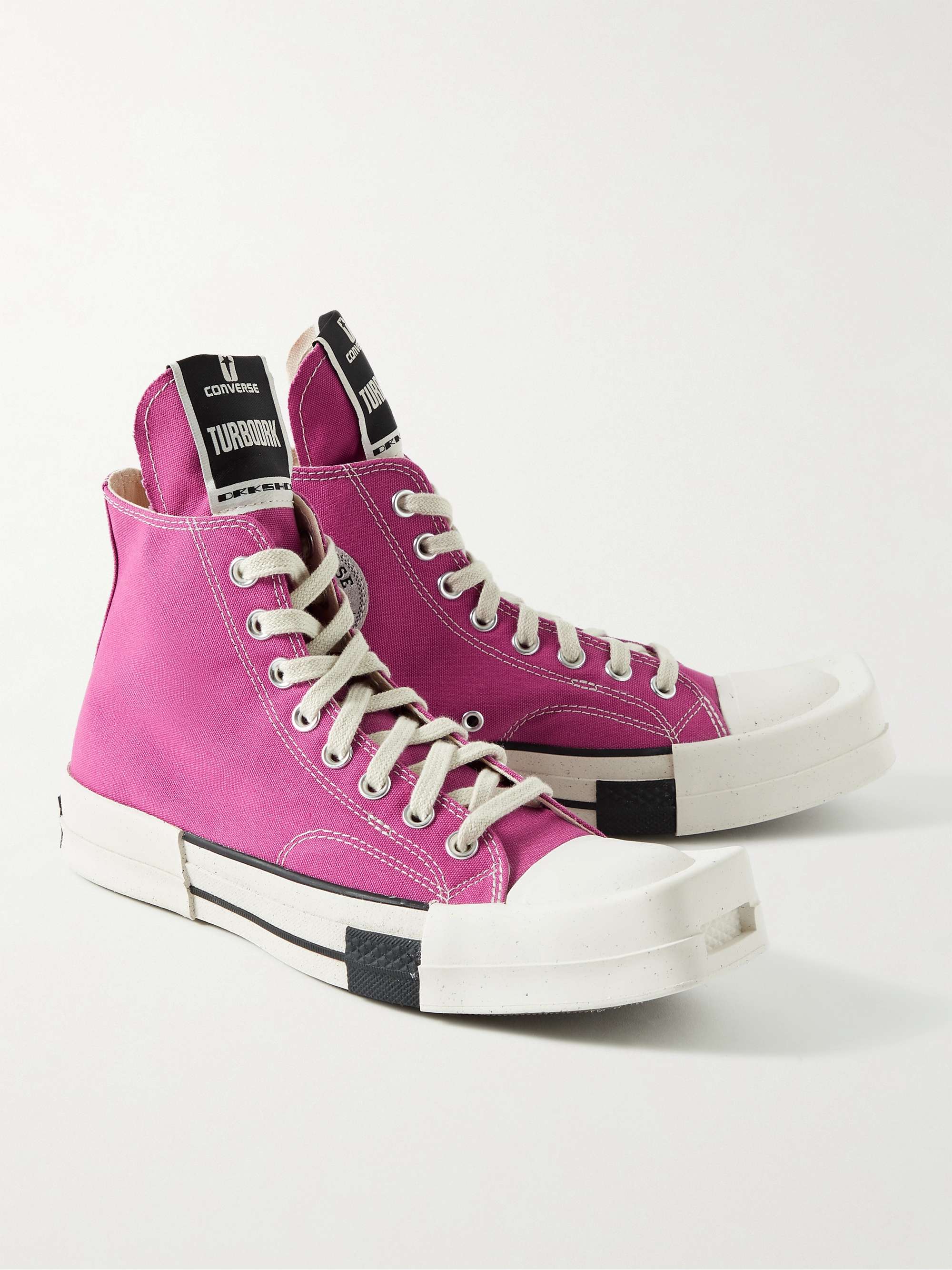 RICK OWENS + Converse DRKSHDW TURBODRK Chuck 70 Canvas High-Top ...