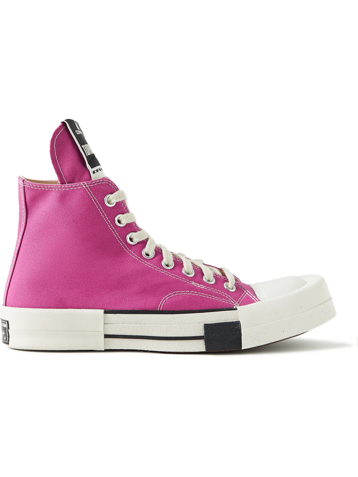 RICK OWENS CONVERSE DRKSHDW TURBODRK CHUCK 70 CANVAS HIGH-TOP SNEAKERS