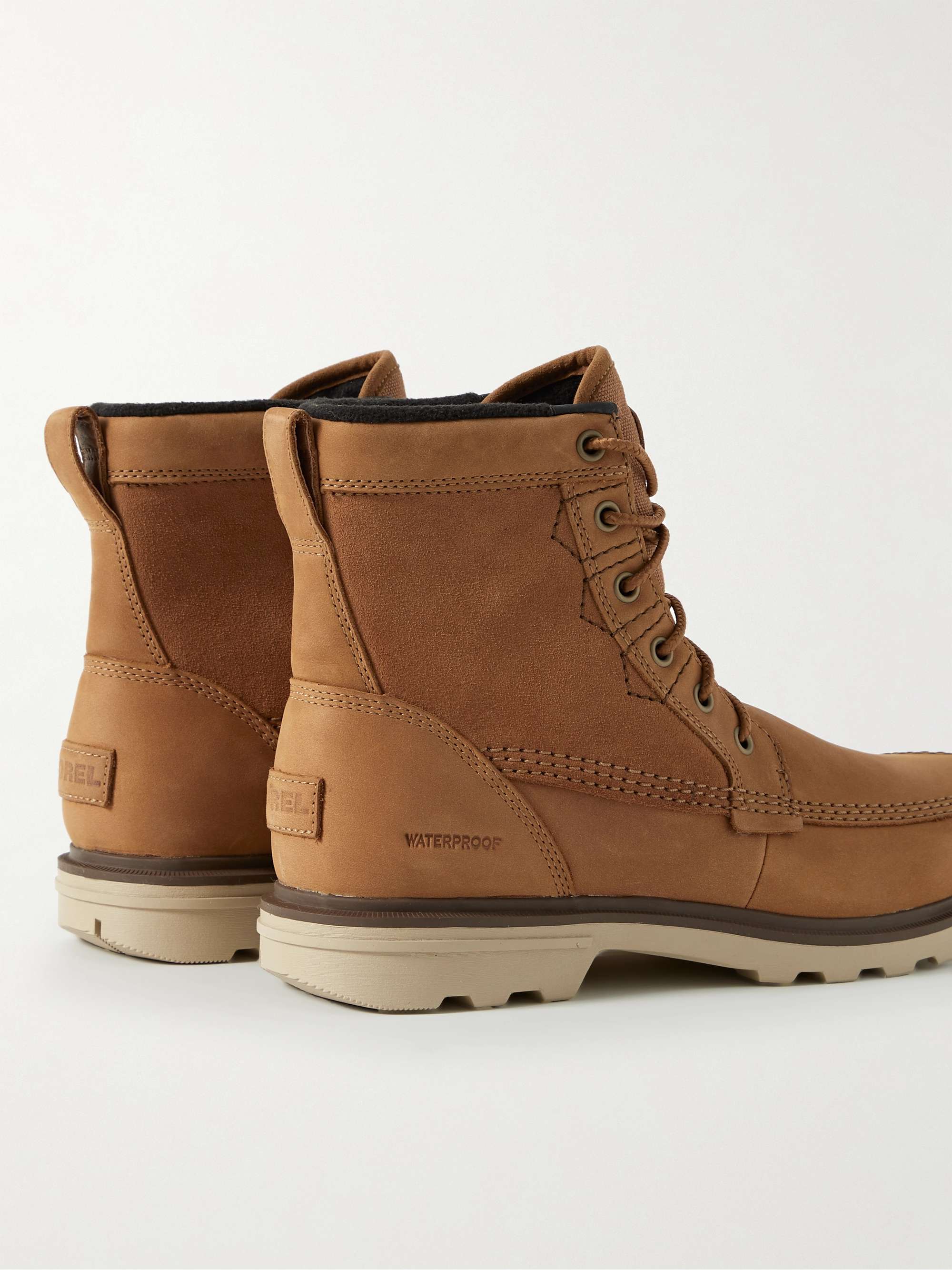 SOREL Carson™ Storm Fleece-Lined Leather, Canvas and Suede Boots