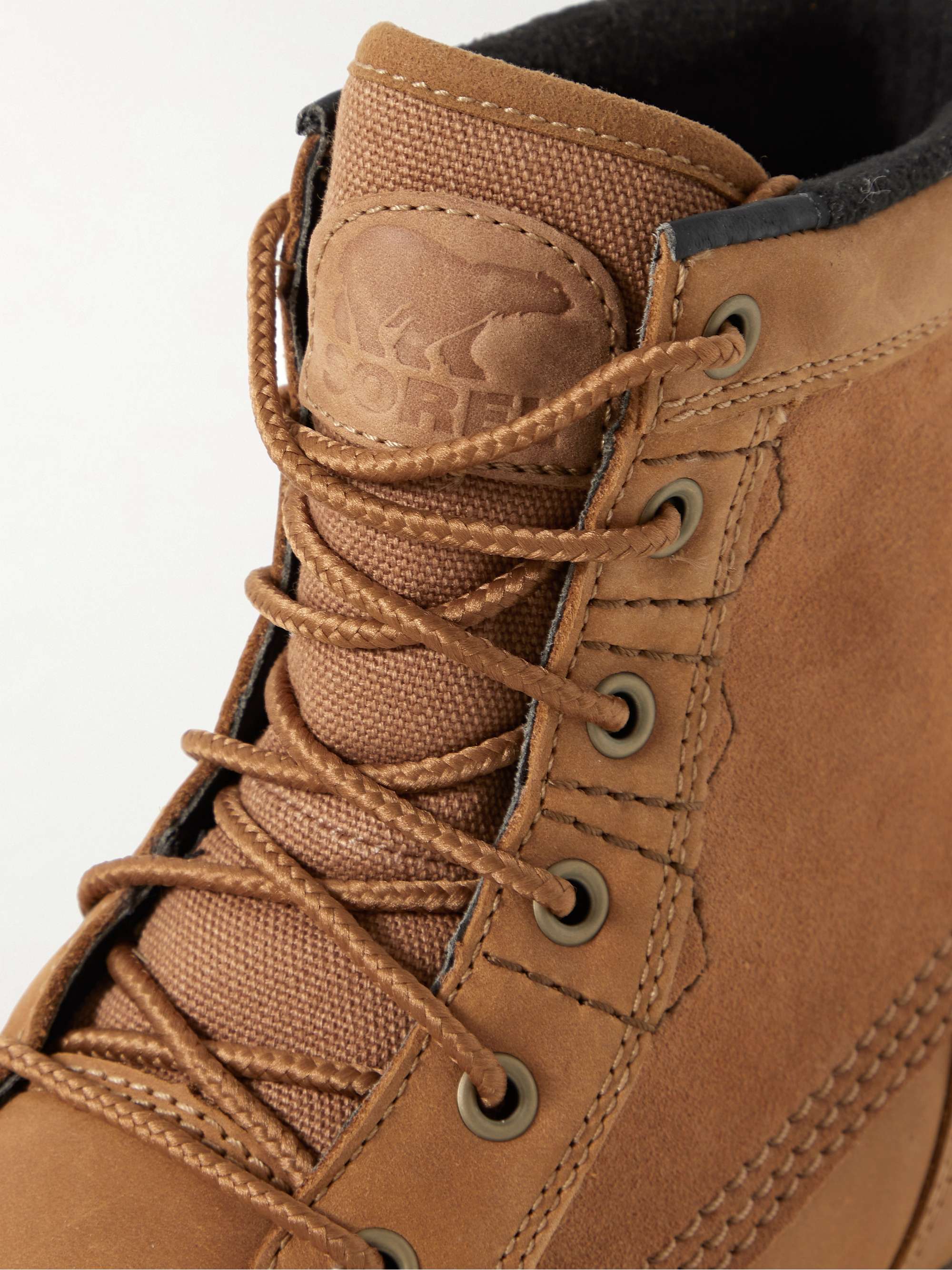 SOREL Carson™ Storm Fleece-Lined Leather, Canvas and Suede Boots