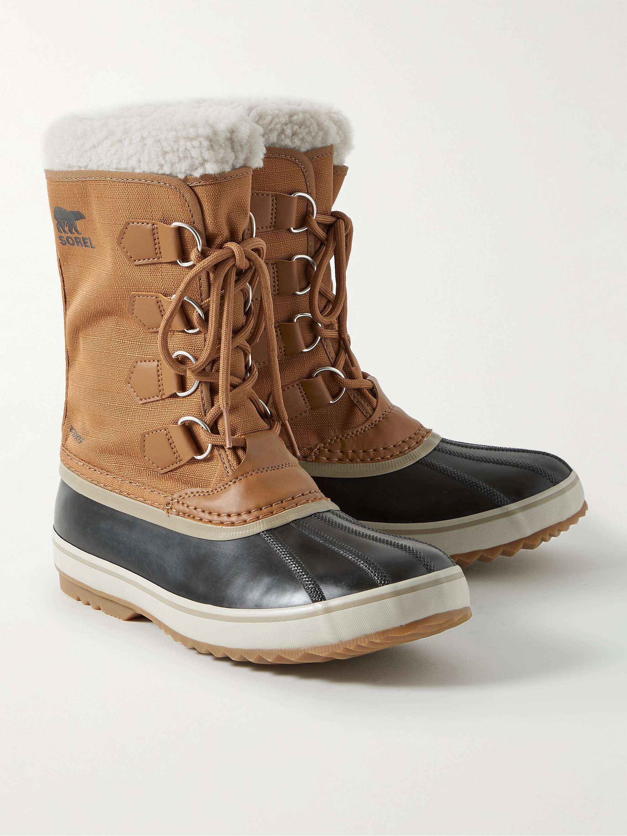 SOREL 1964 Pac™ Faux Shearling-Trimmed Nylon-Ripstop and Rubber Snow Boots