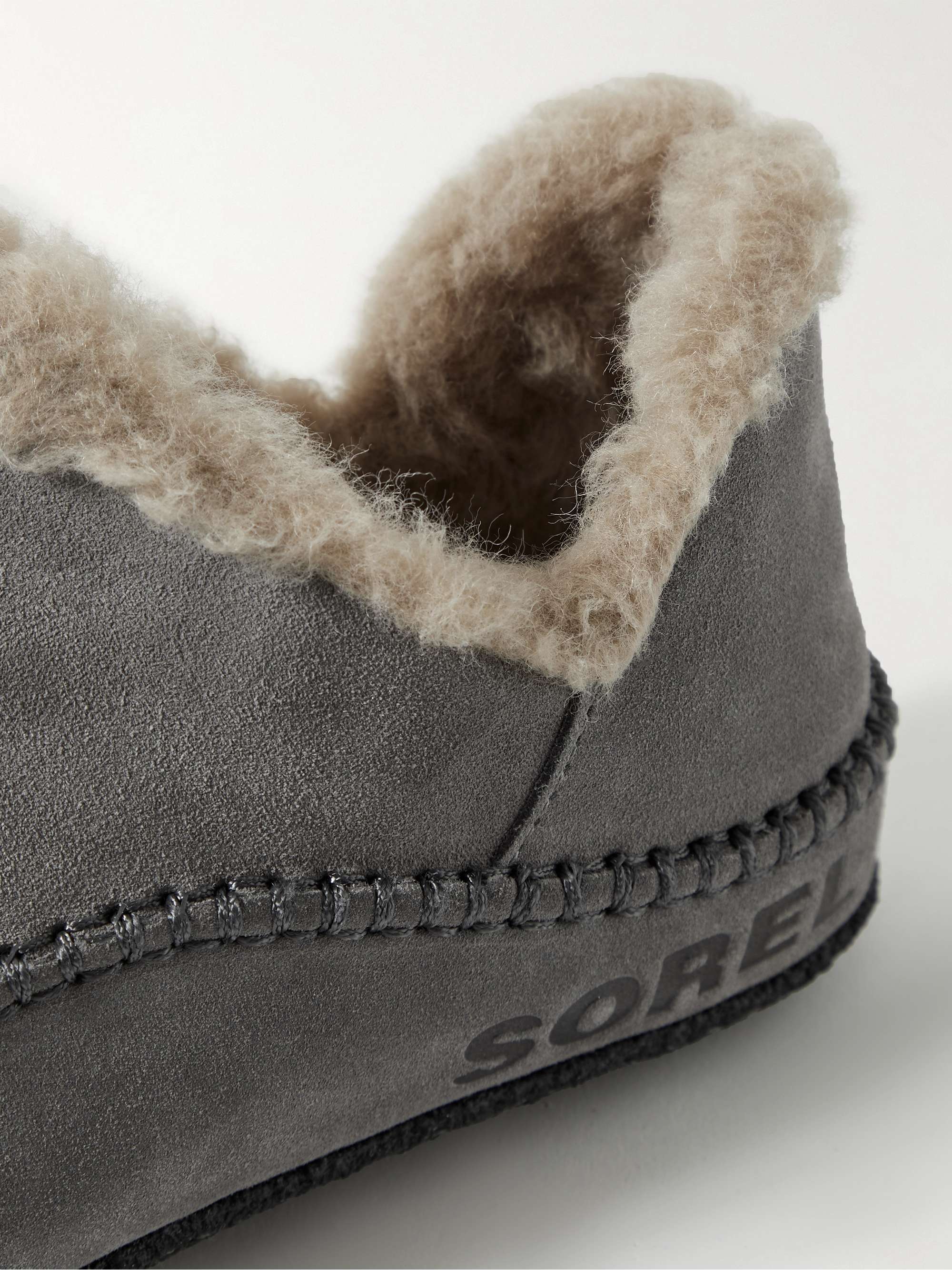 SOREL Manawan™ II Faux Shearling-Lined Suede Slippers
