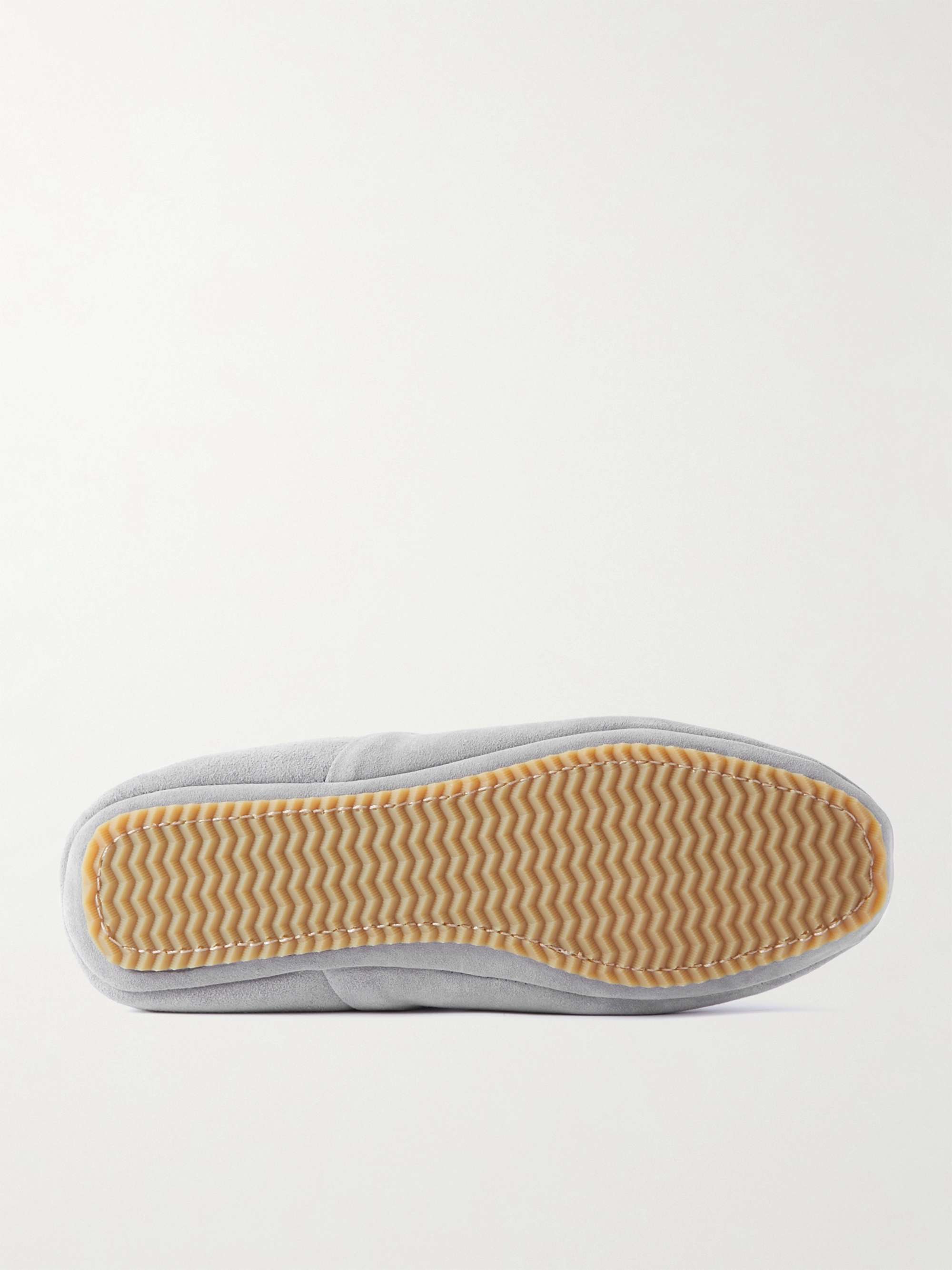 MR P. Shearling-Lined Suede Slippers