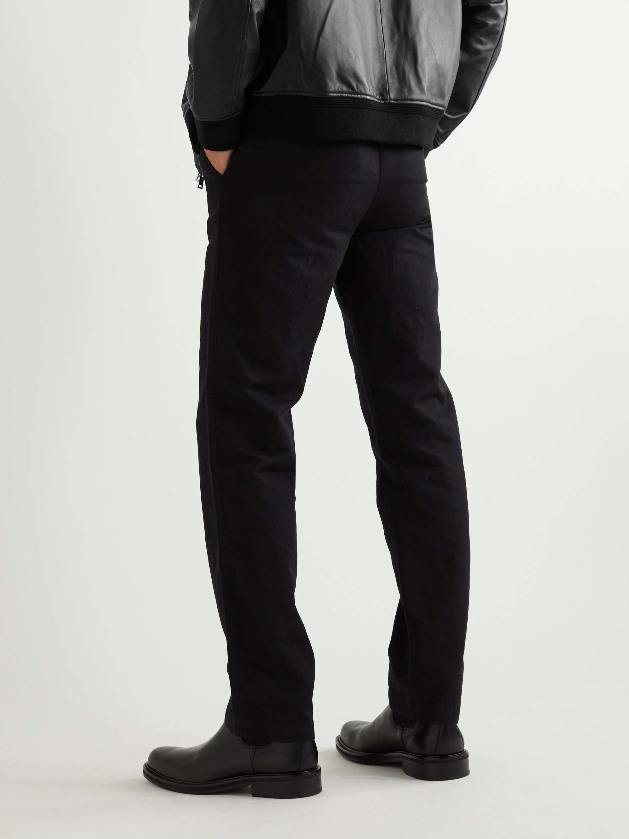 MR P. Cotton and Linen-Blend Twill Chinos