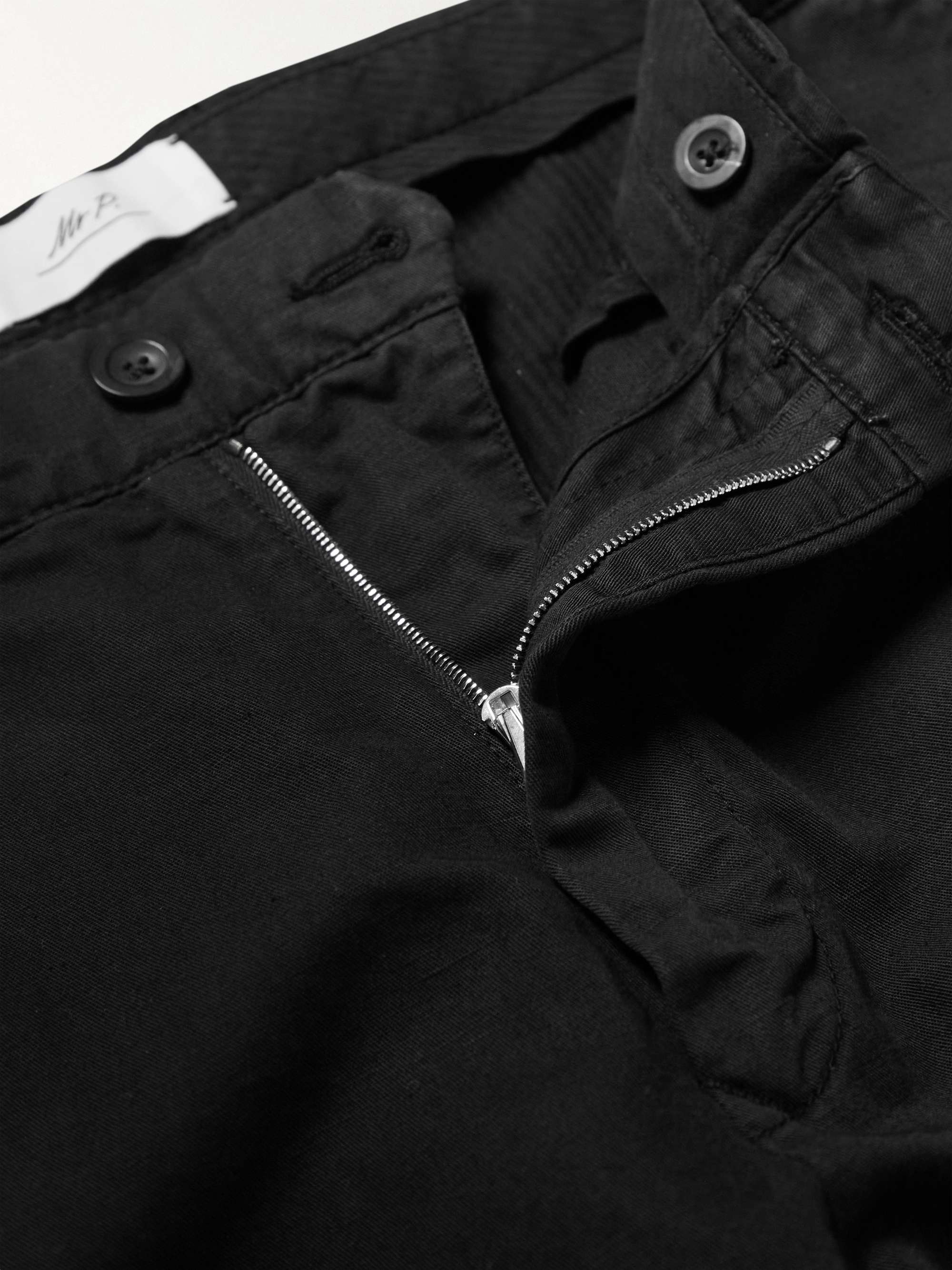 MR P. Cotton and Linen-Blend Twill Chinos