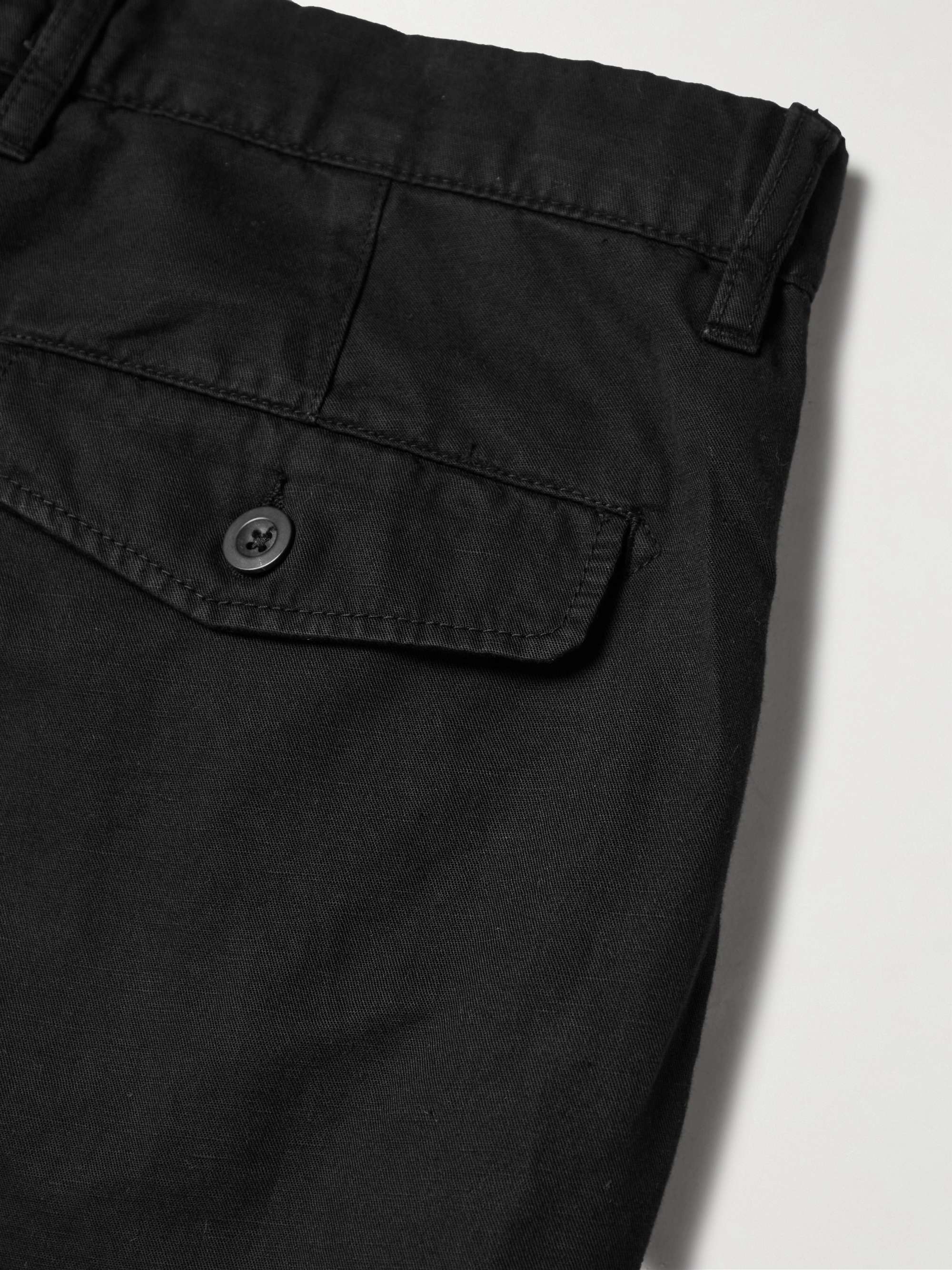 MR P. Cotton and Linen-Blend Twill Chinos