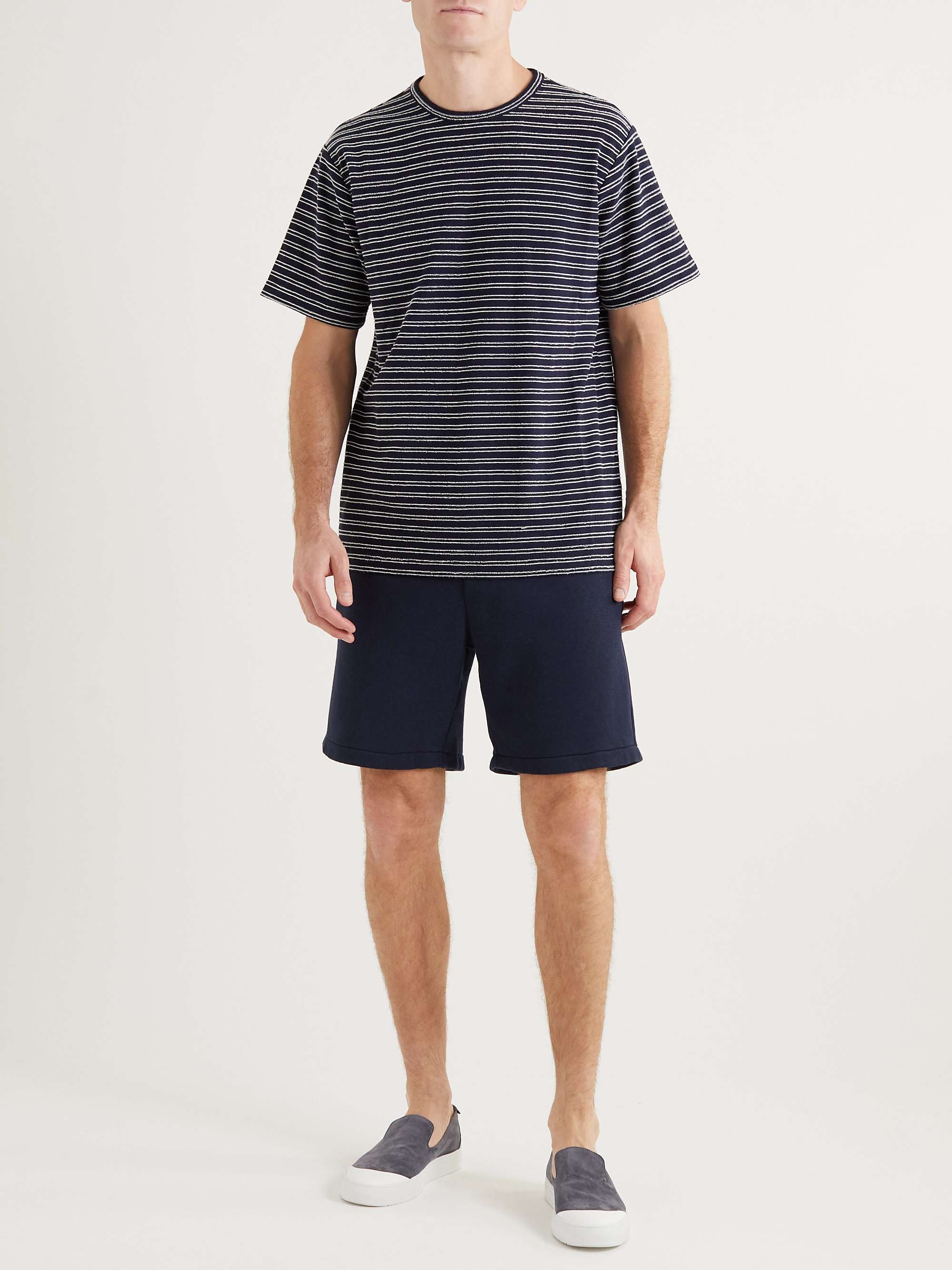 MR P. Striped Cotton-Jersey T-Shirt