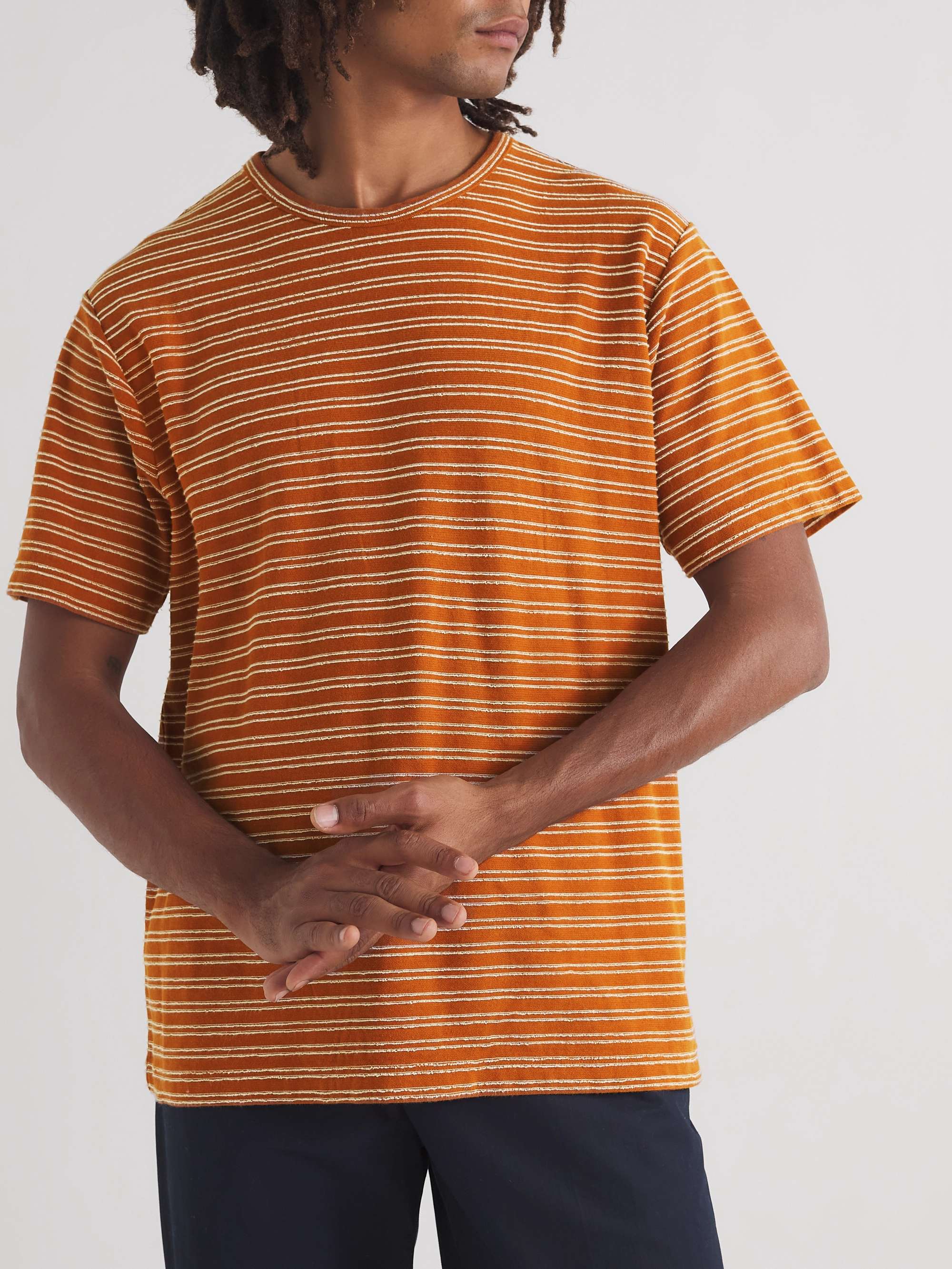 MR P. Striped Cotton-Jersey T-Shirt