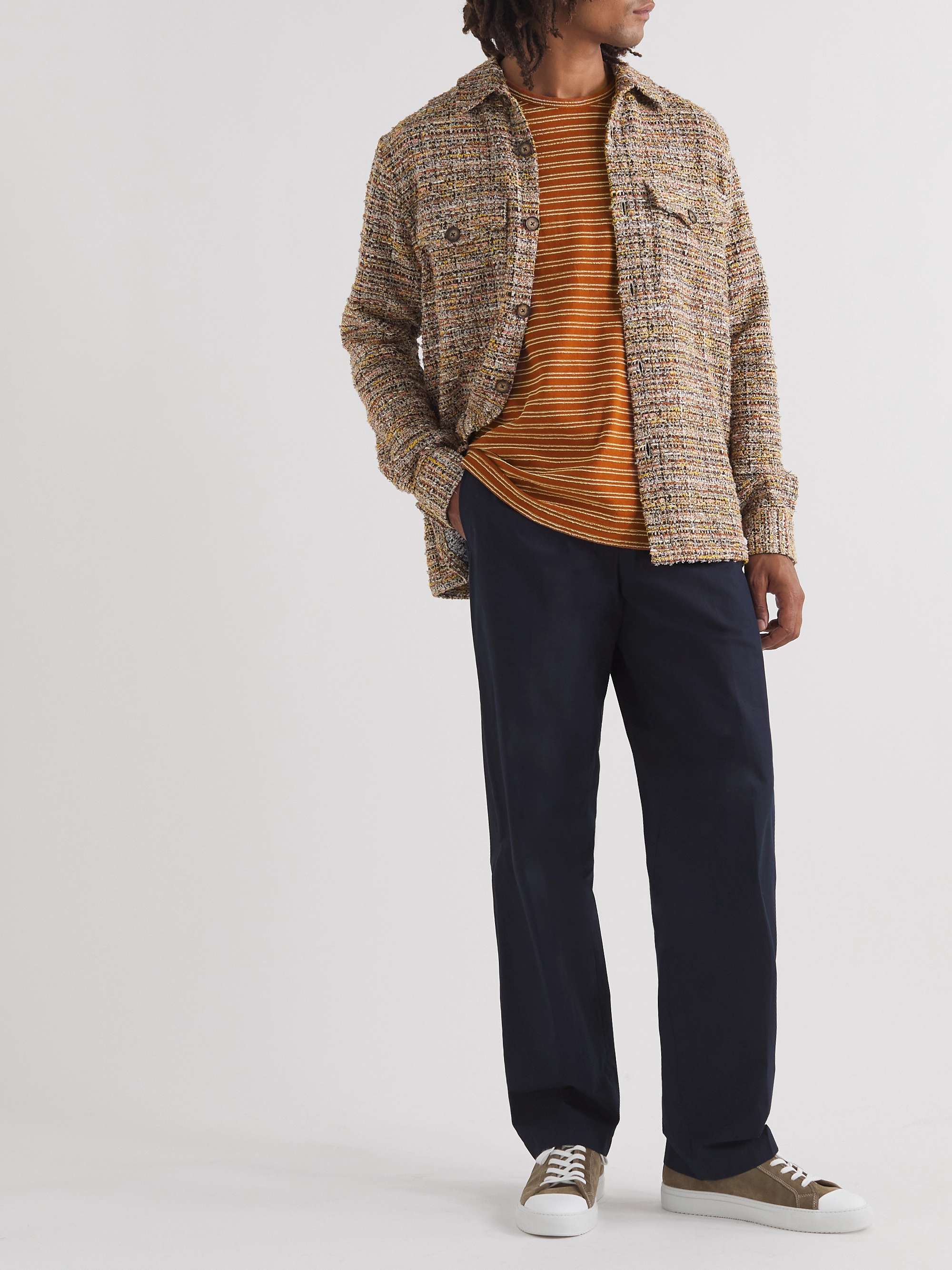 MR P. Striped Cotton-Jersey T-Shirt