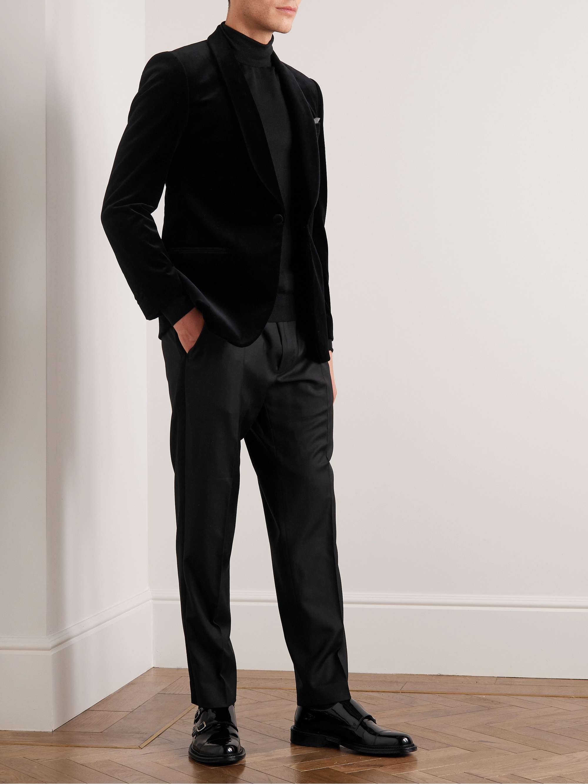 MR P. Patent-Leather Monk-Strap Shoes