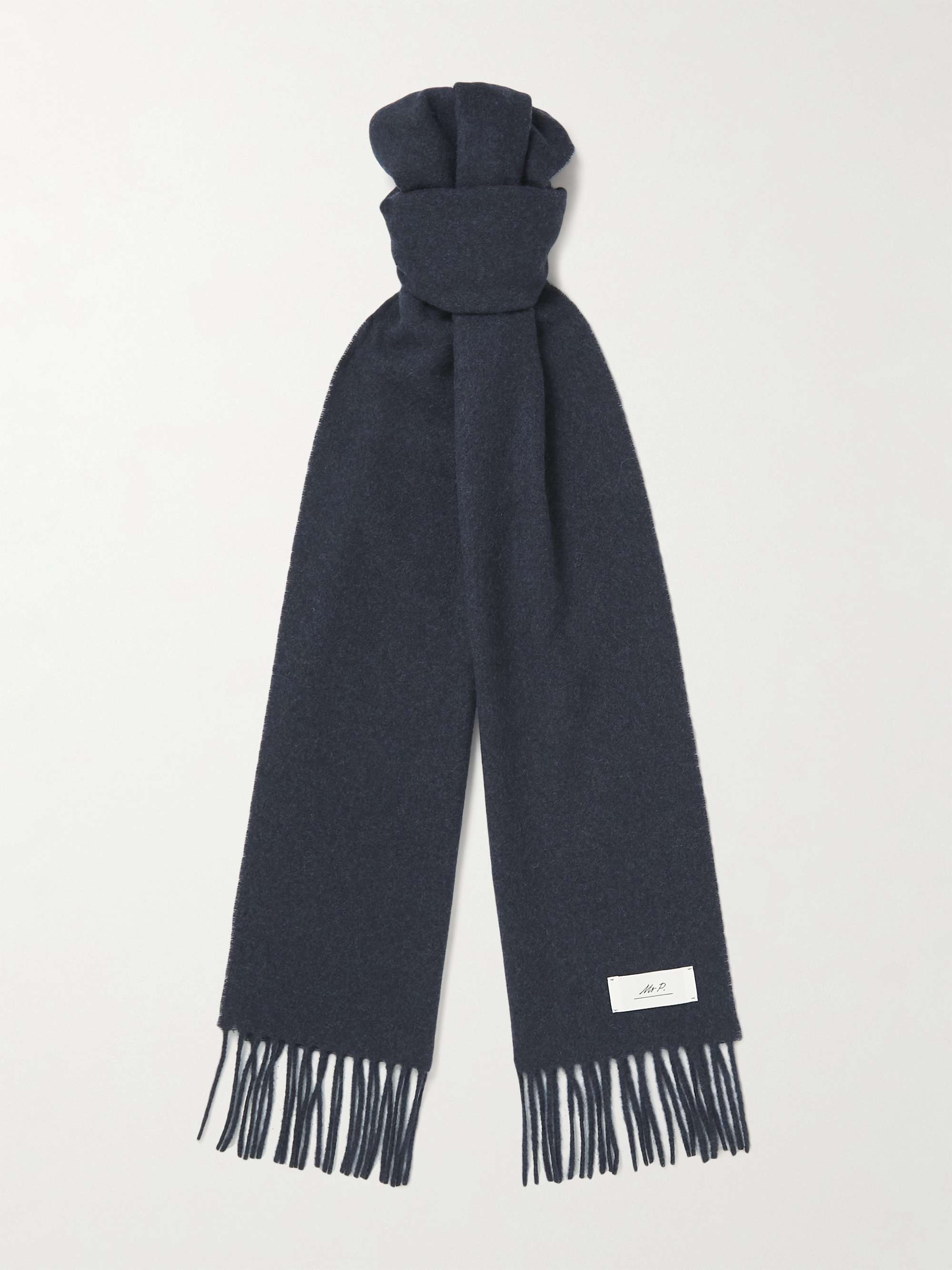 MR P. Fringed Wool Scarf for Men | MR PORTER