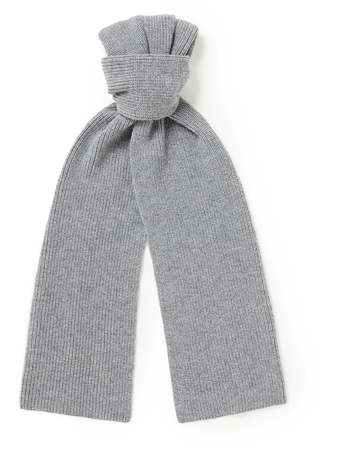 Ribbed Cashmere Scarf