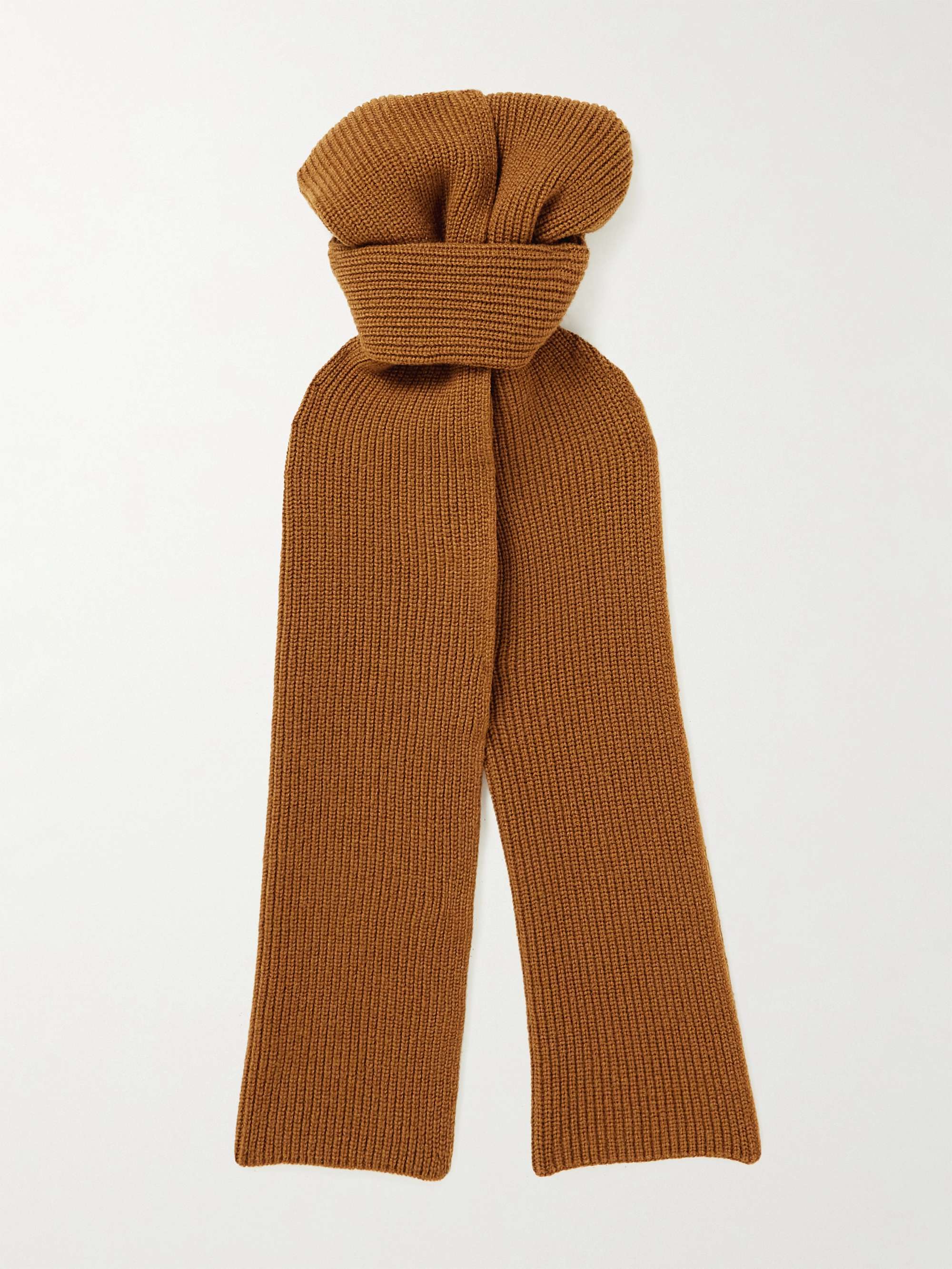 MR P. Ribbed Cashmere Scarf