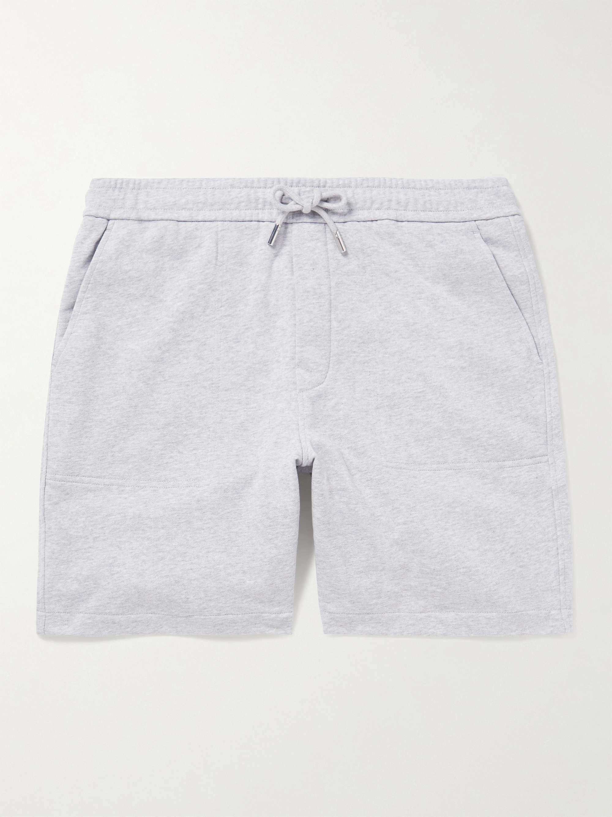 Grey Drawstring Jersey Baseline Shorts