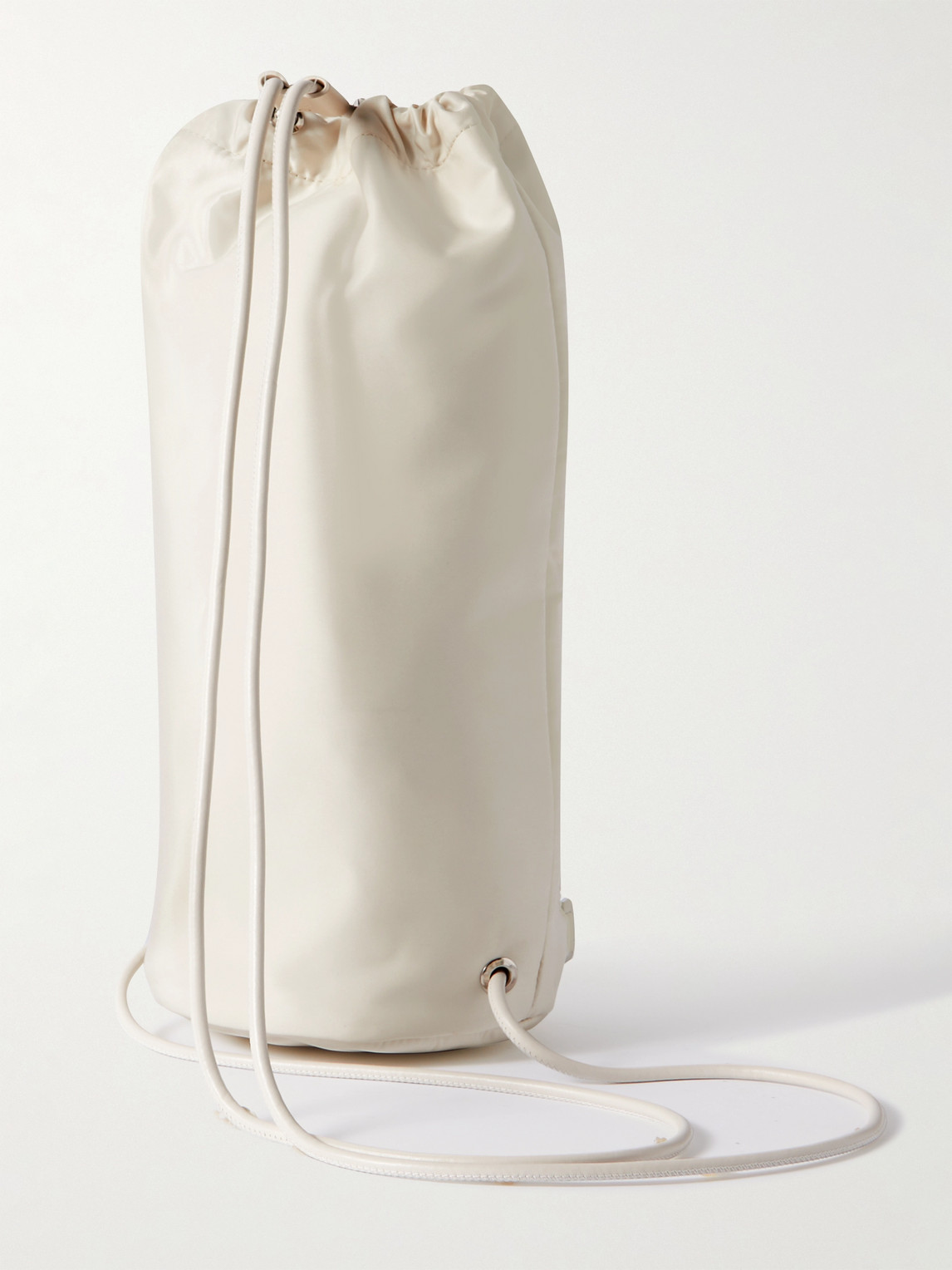 Shop Eéra Rocket Big Leather-trimmed Shell Backpack In Neutrals
