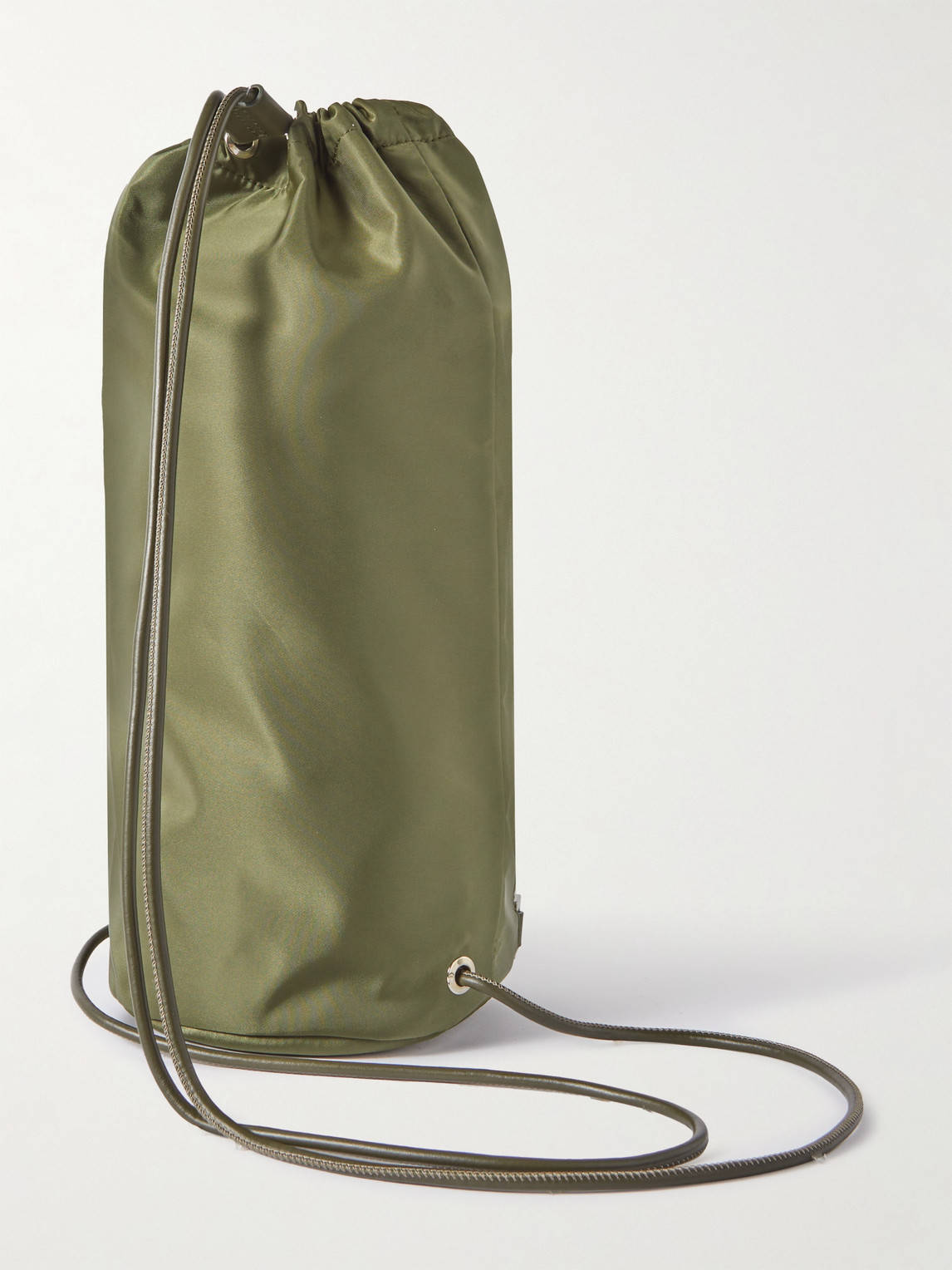 Shop Eéra Rocket Big Leather-trimmed Shell Backpack In Green