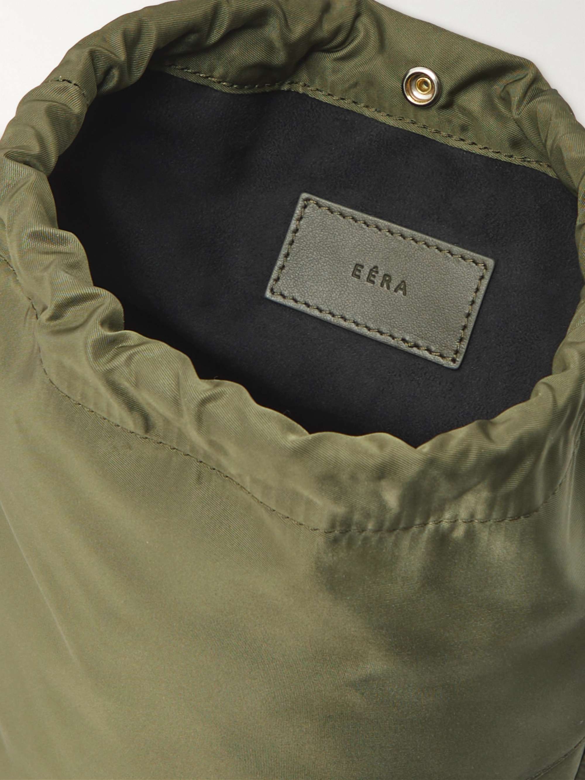 EÉRA Rocket Big Leather-Trimmed Shell Backpack