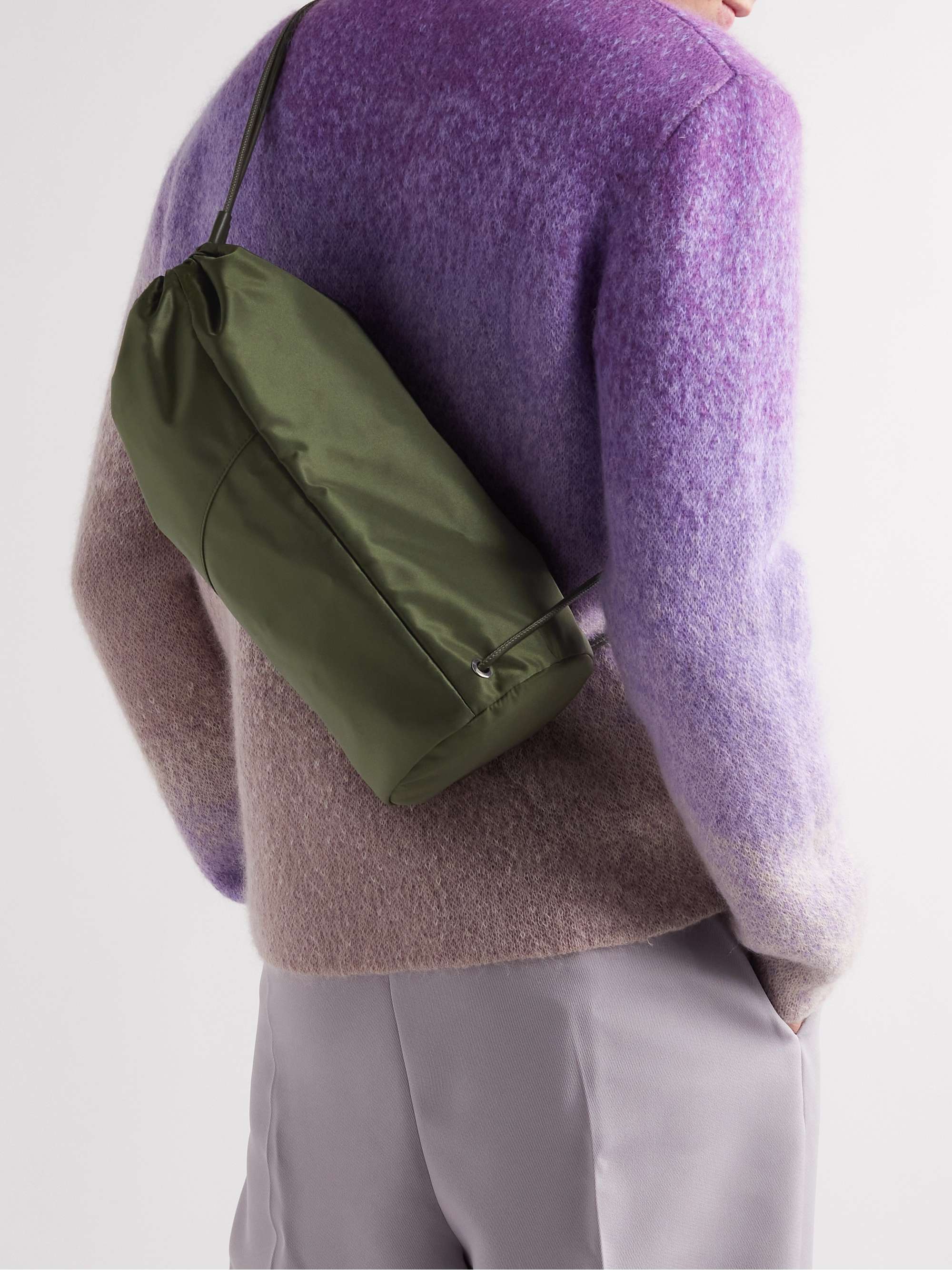 EÉRA Rocket Big Leather-Trimmed Shell Backpack