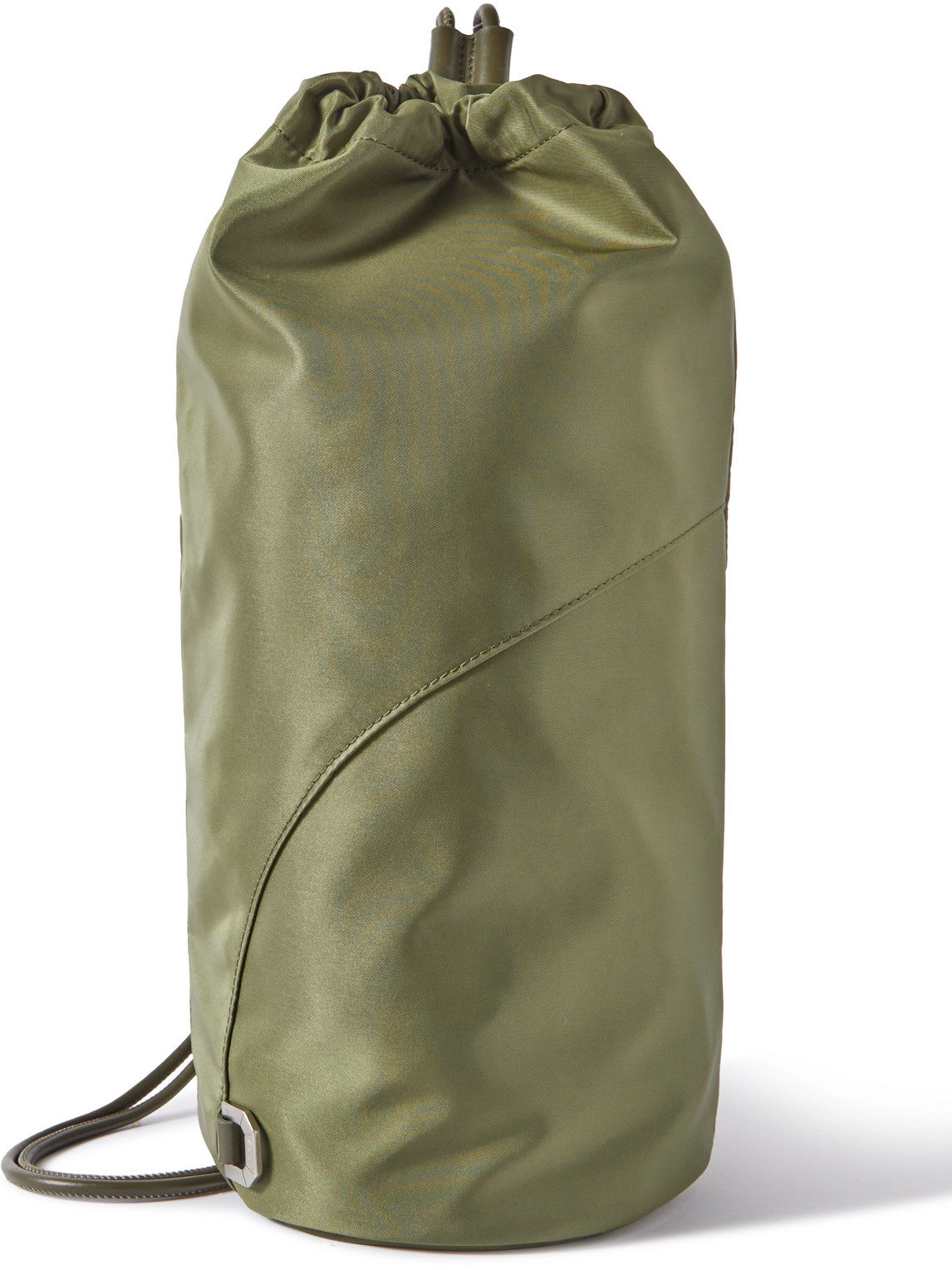 Eéra Rocket Big Leather-trimmed Shell Backpack In Green
