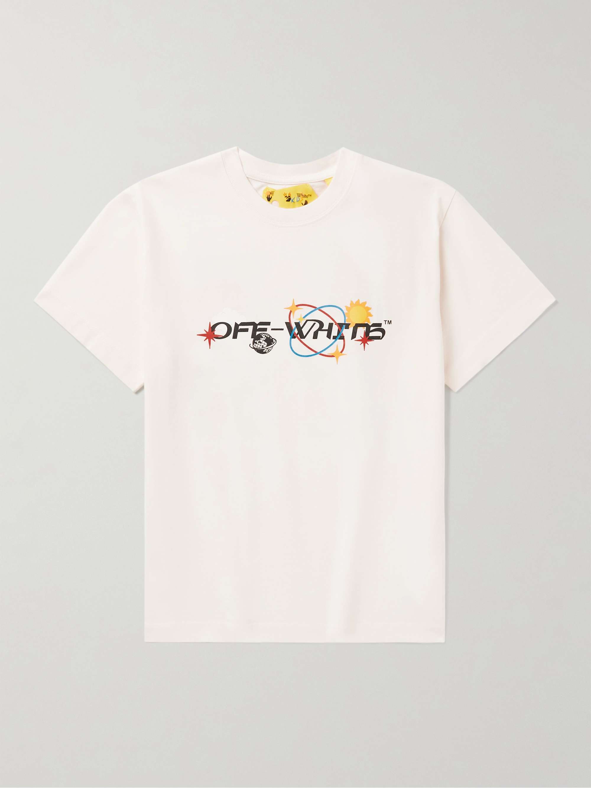 OFF-WHITE™ KIDS Logo-Print Cotton-Jersey T-Shirt for Men | MR PORTER